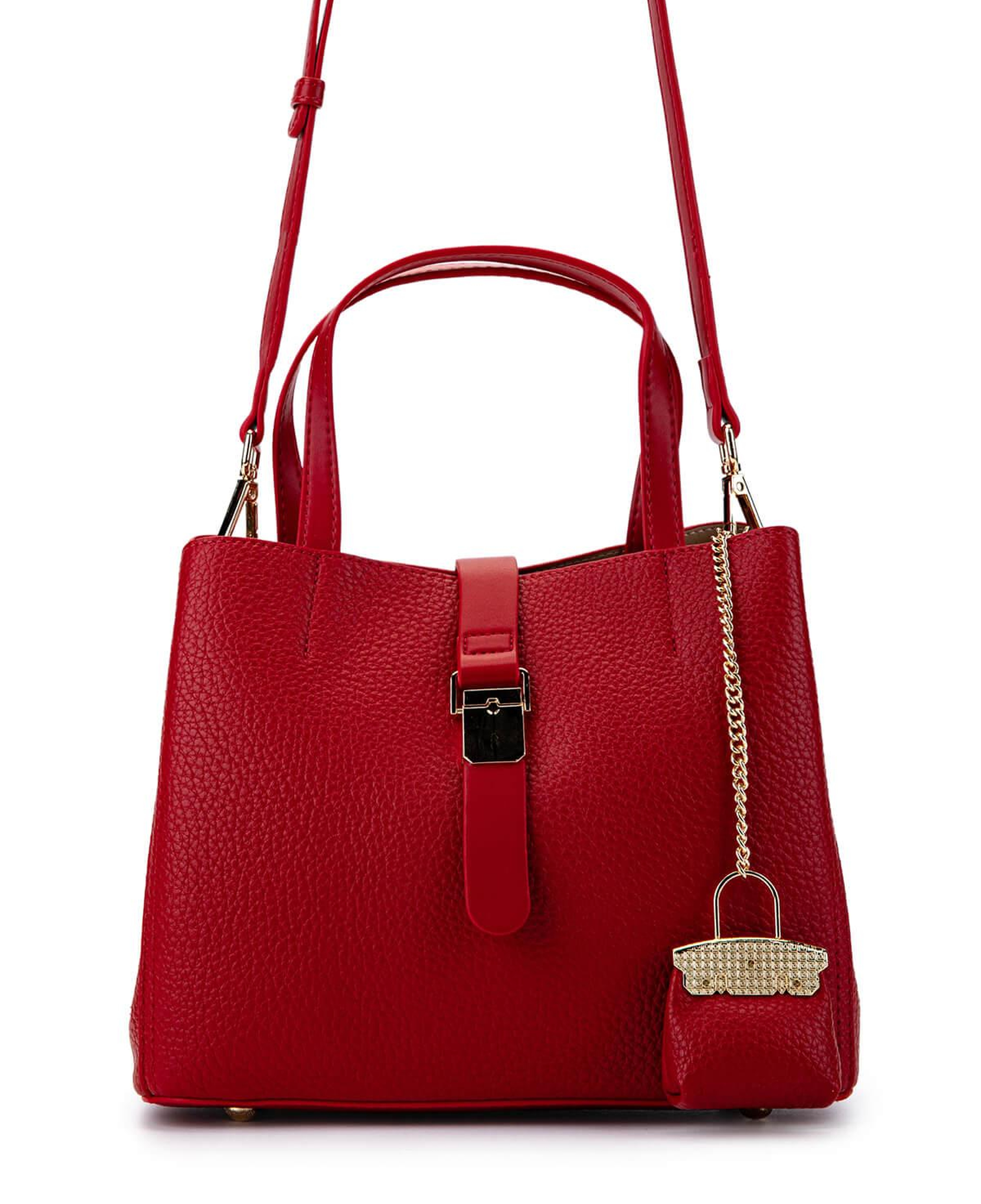 Tamer Tanca Kadın Vegan Kırmızı Omuz Çanta