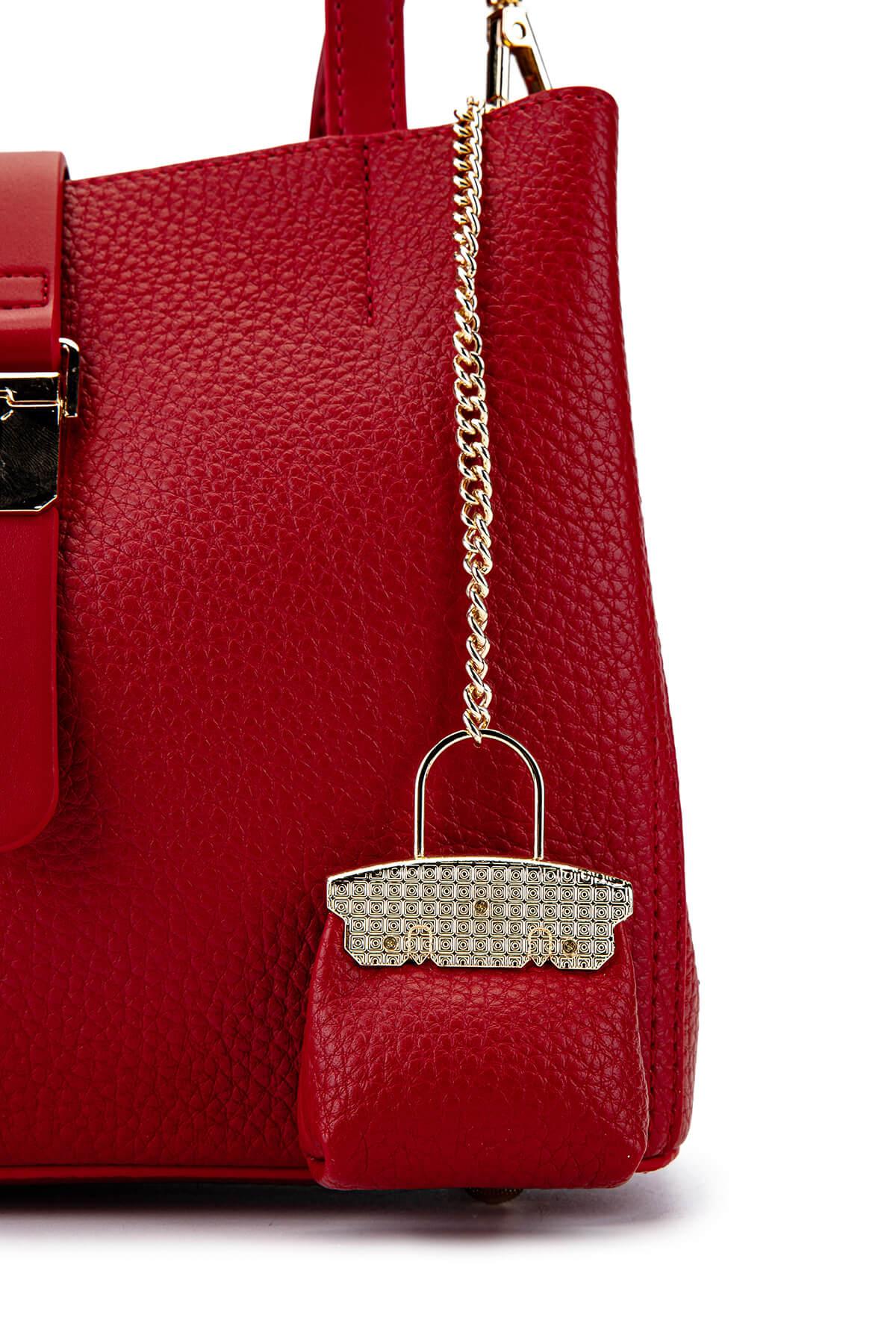 Tamer Tanca Kadın Vegan Kırmızı Omuz Çanta