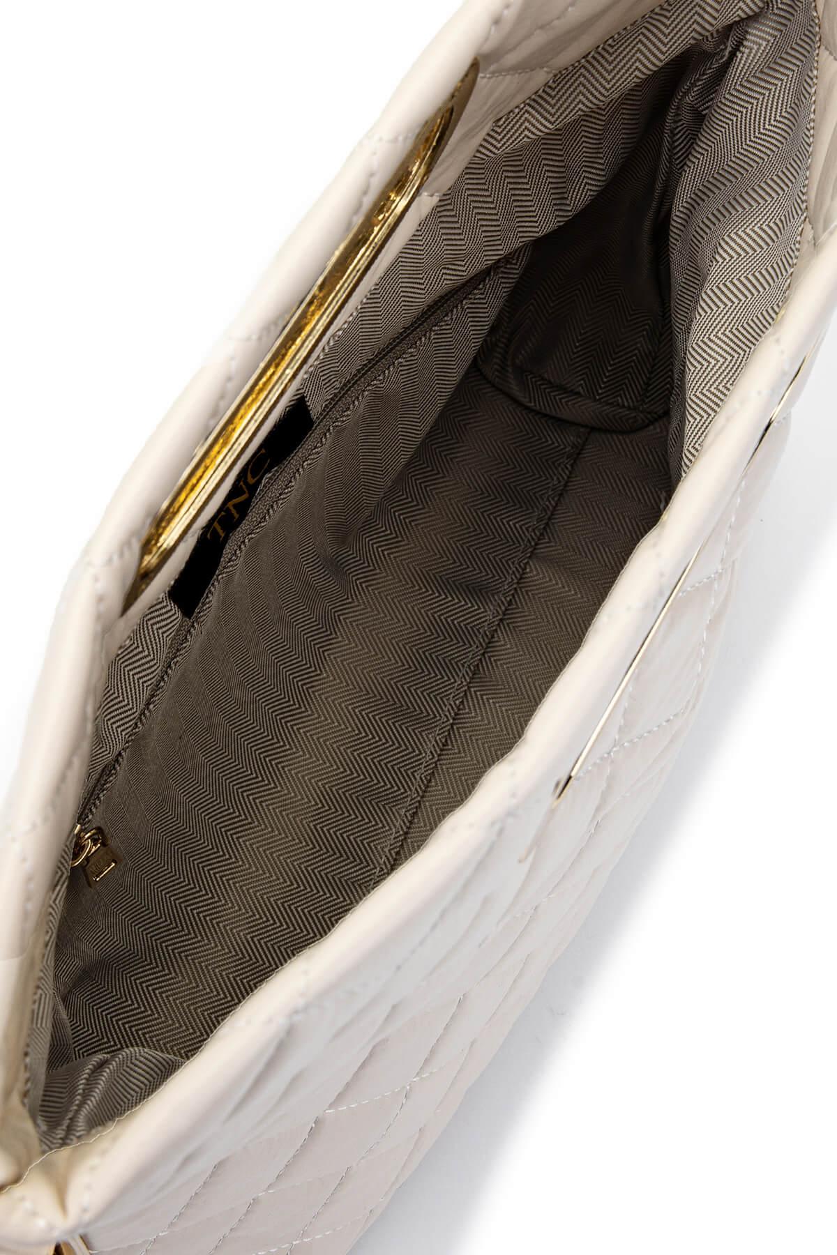 Tamer Tanca Kadın Vegan Bej Omuz Çanta