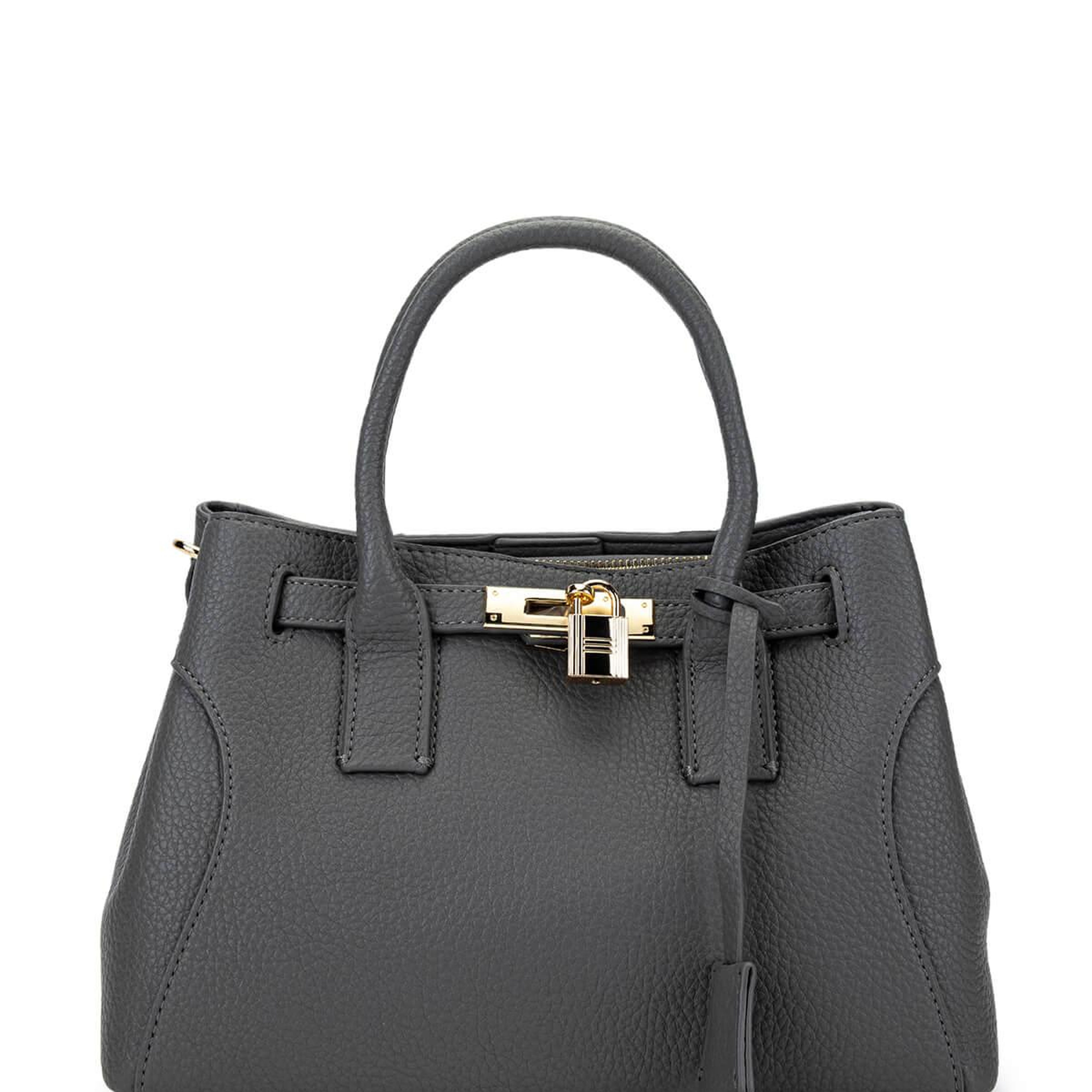 Tamer Tanca Kadın Suni Deri Gri Omuz Çanta