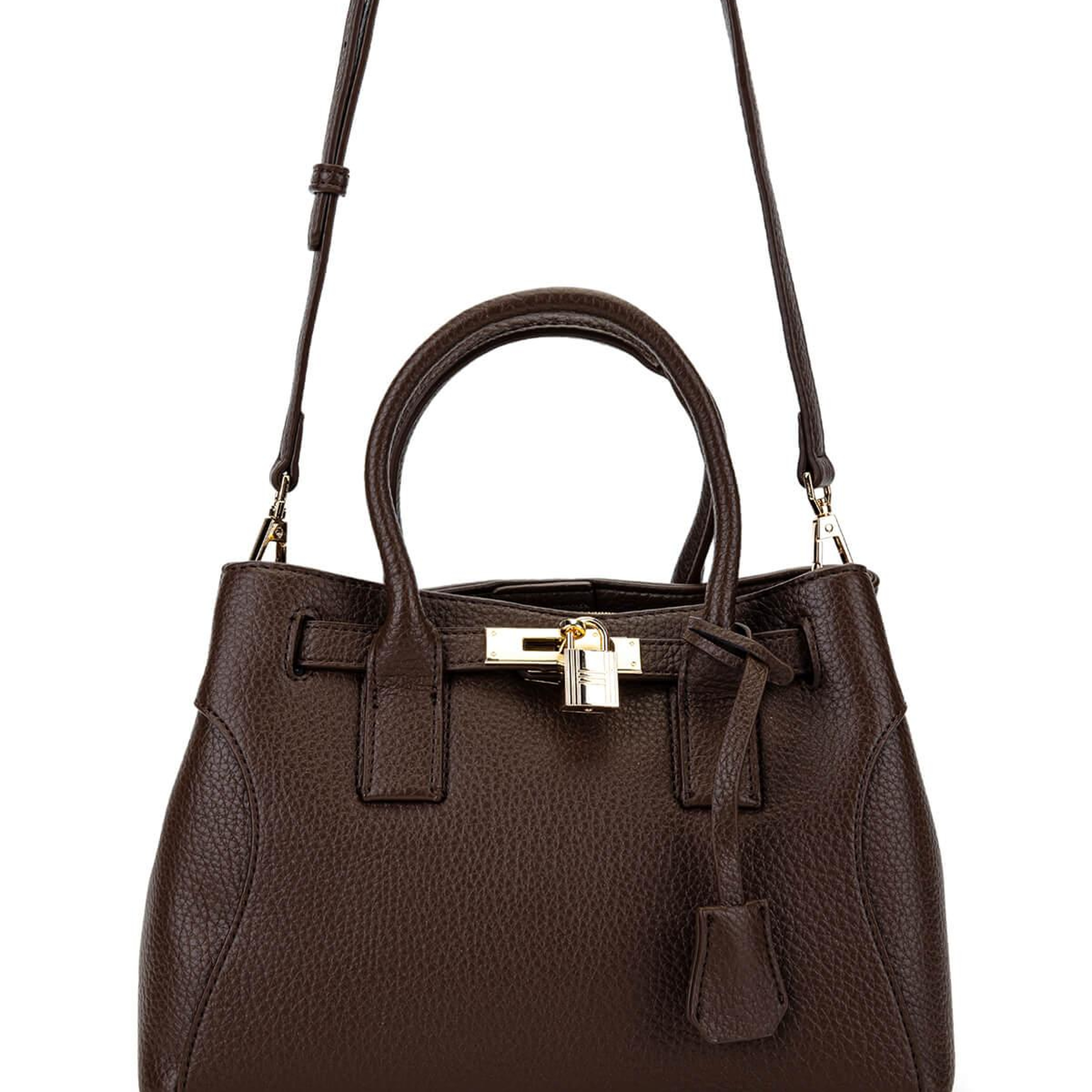 Tamer Tanca Kadın Suni Deri Kahverengi Omuz Çanta