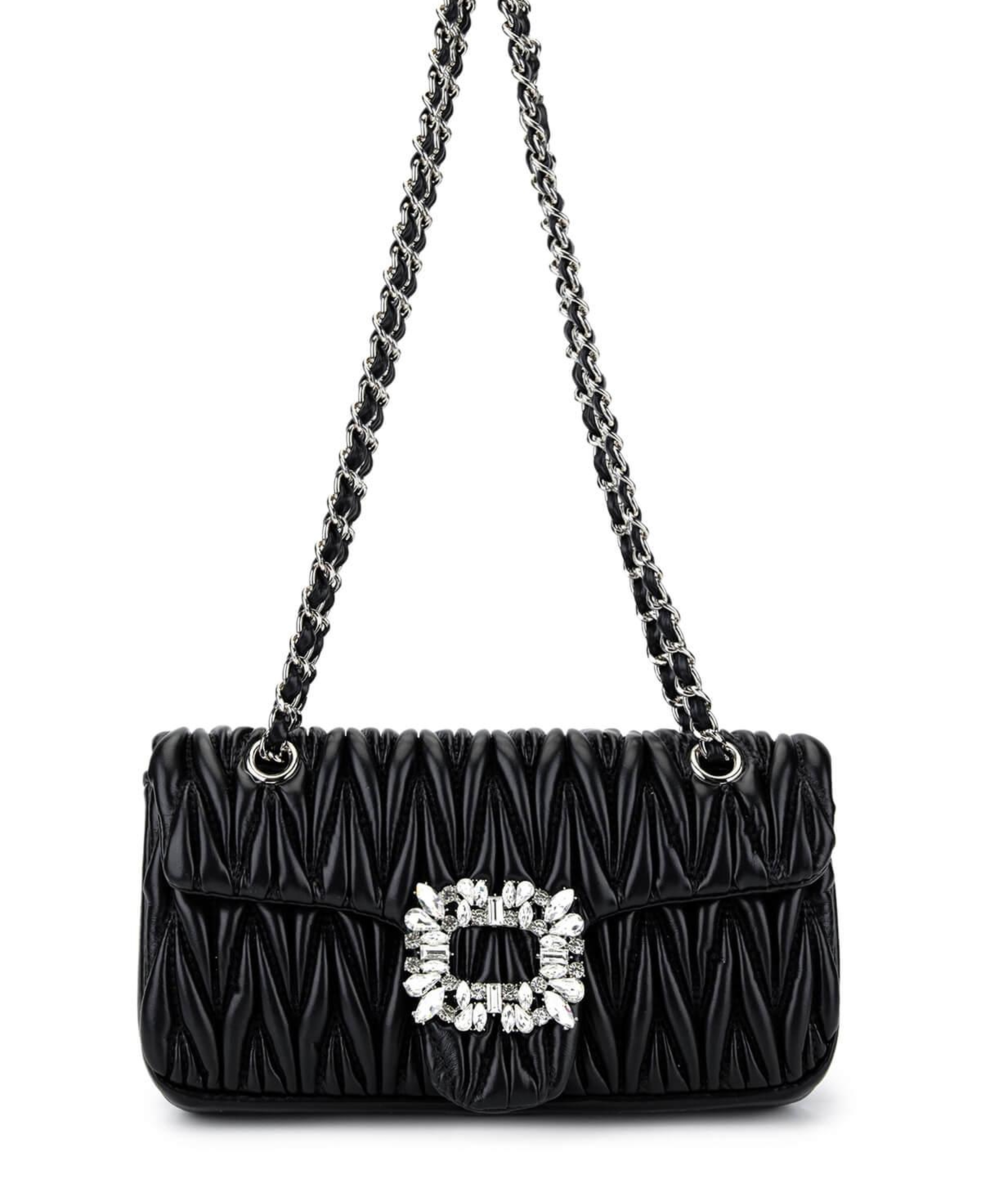 Tamer Tanca Kadın Suni Deri Siyah Omuz Çanta