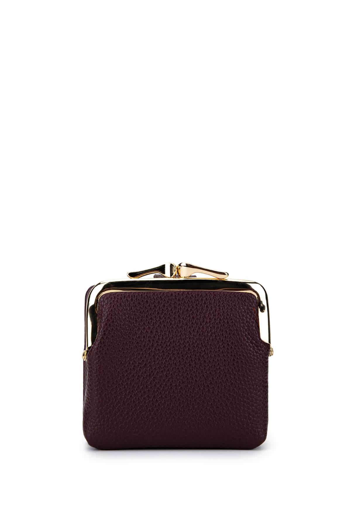 Tamer Tanca Kadın Suni Deri Bordo Cüzdan