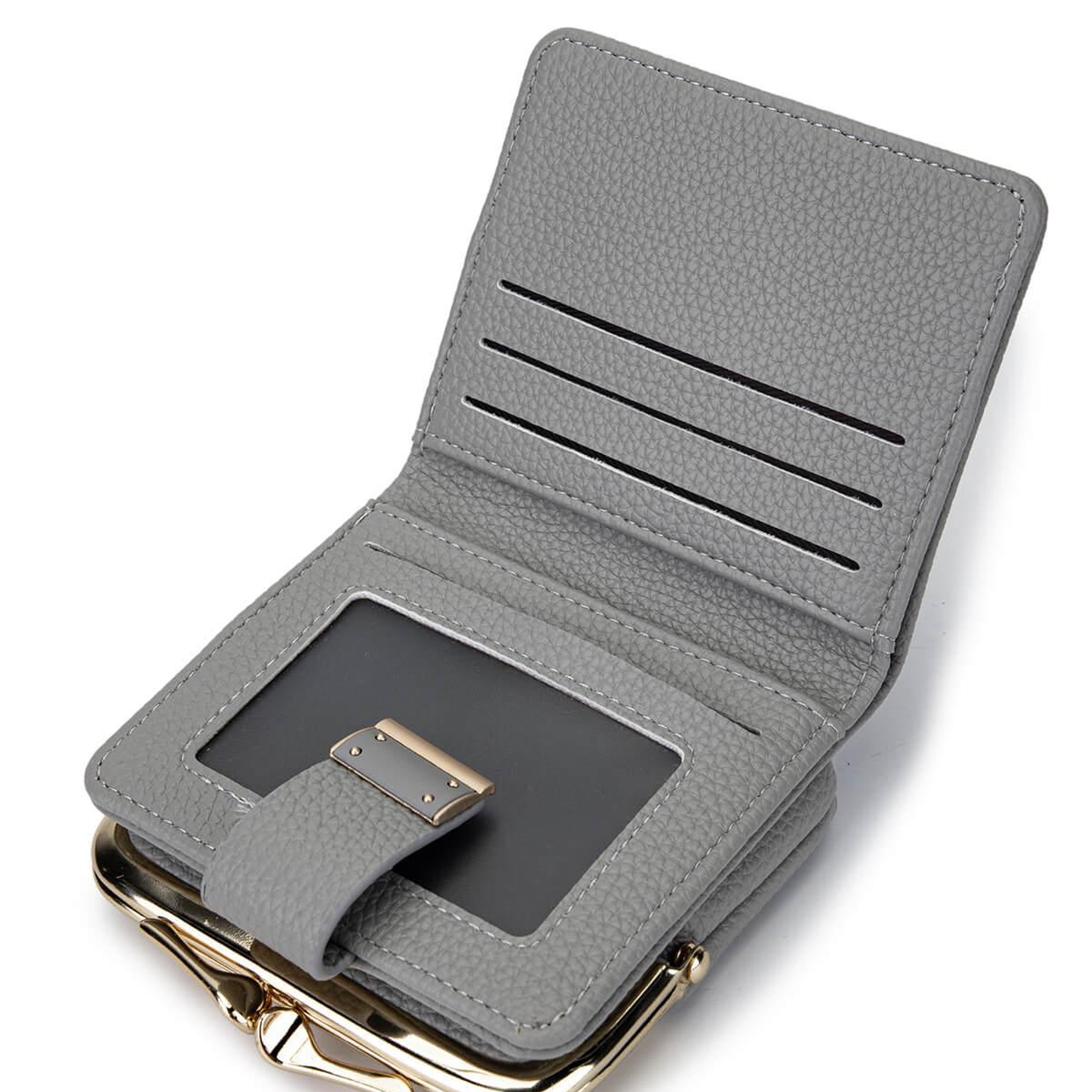 Tamer Tanca Kadın Suni Deri Gri Cüzdan