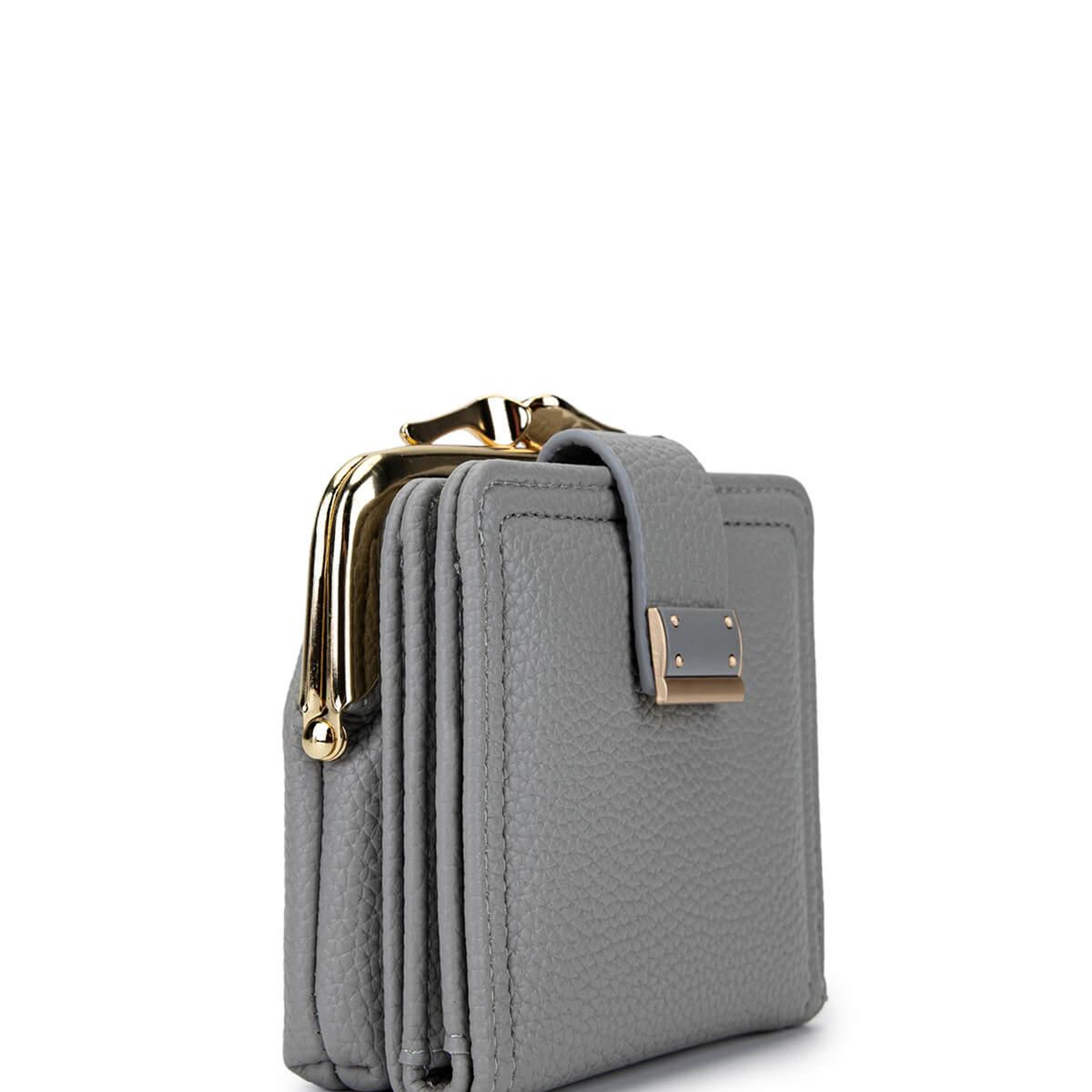 Tamer Tanca Kadın Suni Deri Gri Cüzdan