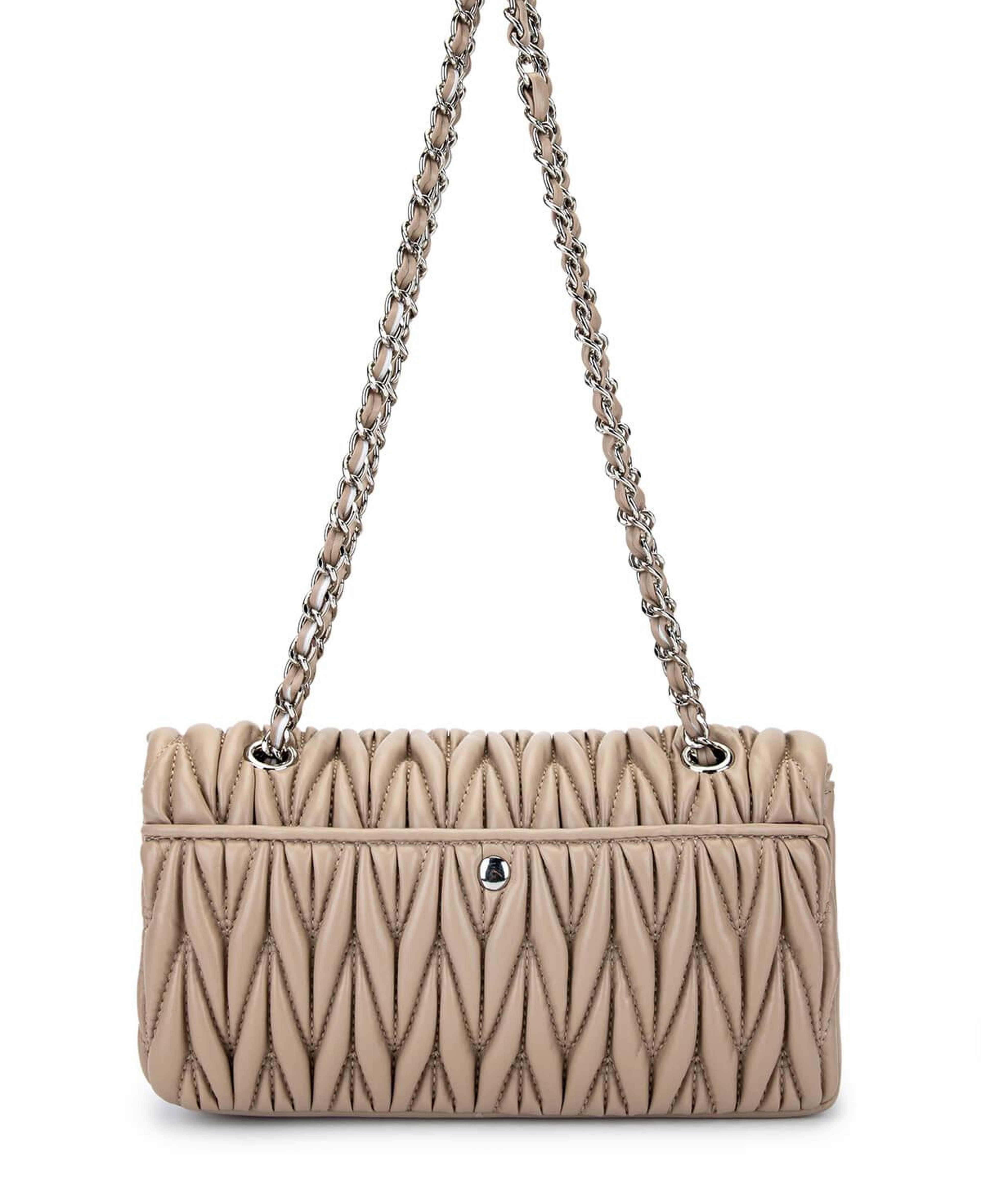 Tamer Tanca Kadın Suni Deri Taupe Omuz Çanta