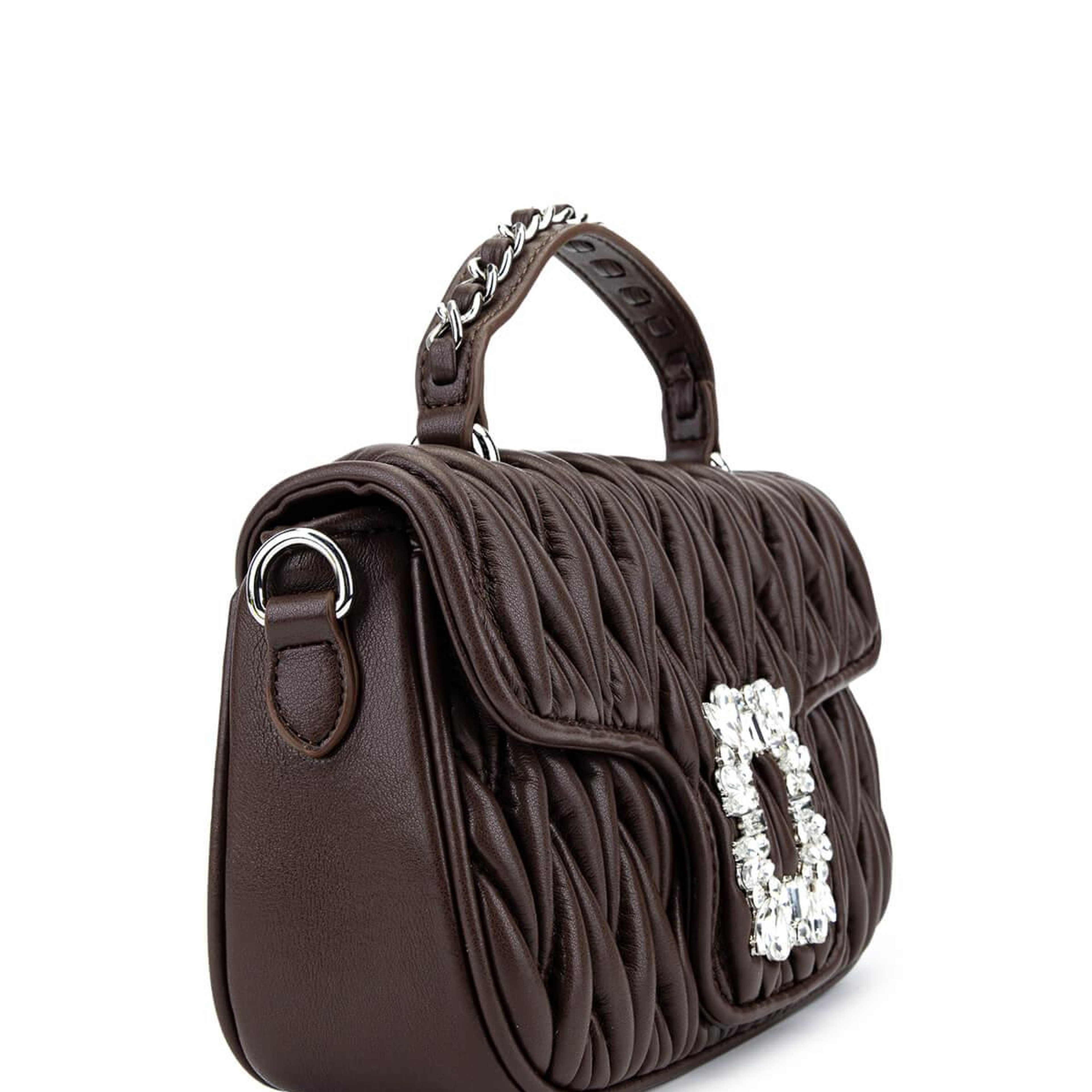 Tamer Tanca Kadın Suni Deri Kahverengi Omuz Çanta