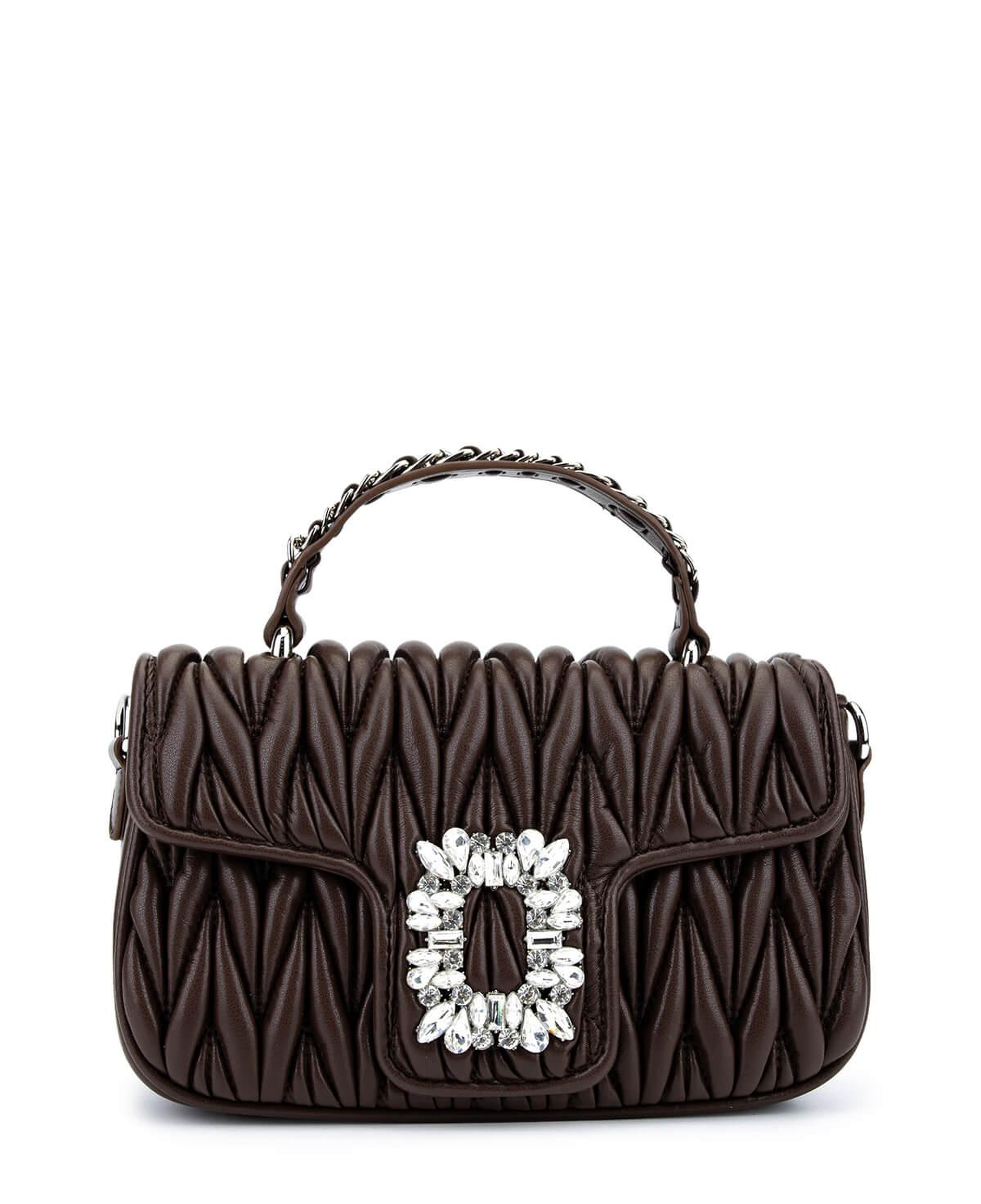 Tamer Tanca Kadın Suni Deri Kahverengi Omuz Çanta