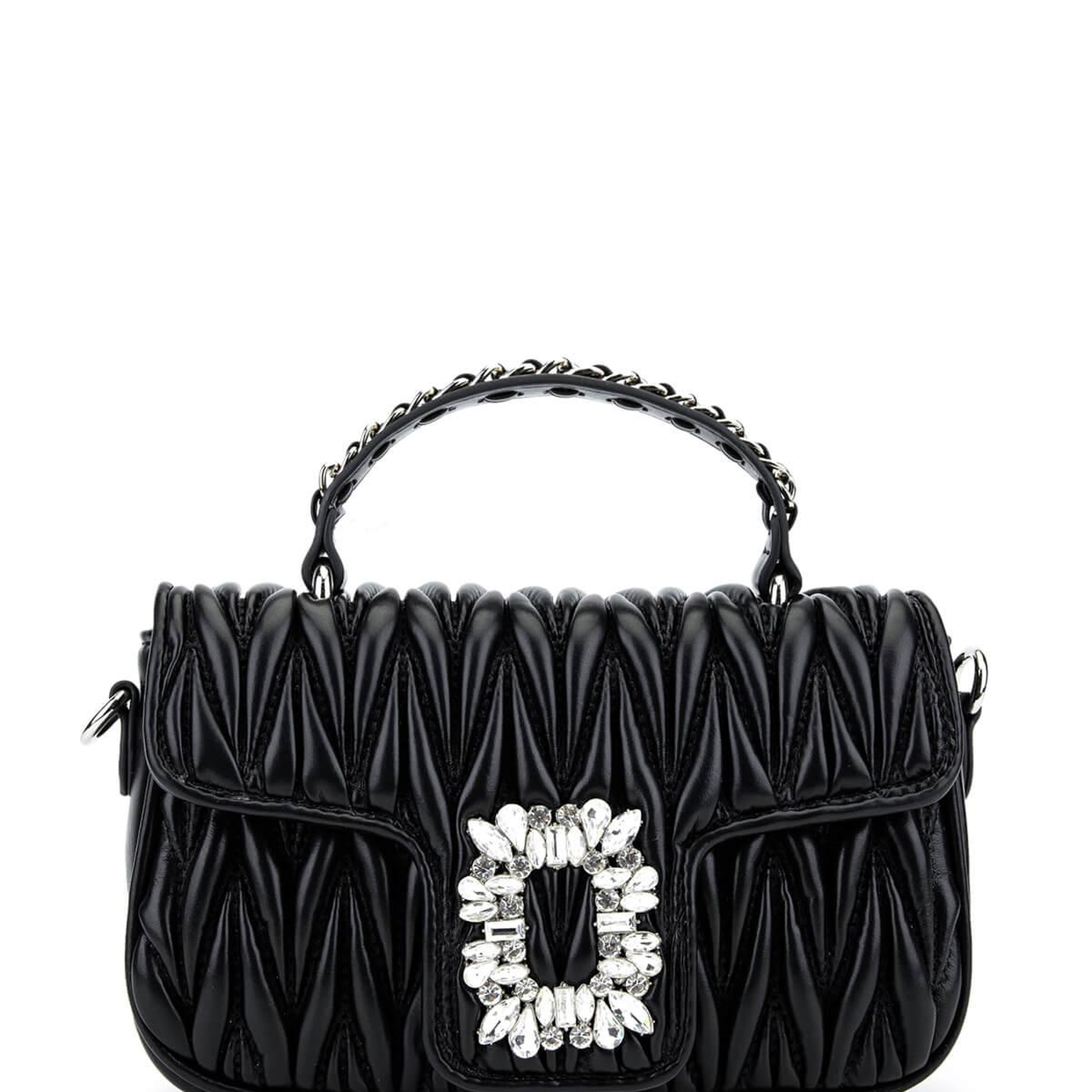 Tamer Tanca Kadın Suni Deri Siyah Omuz Çanta