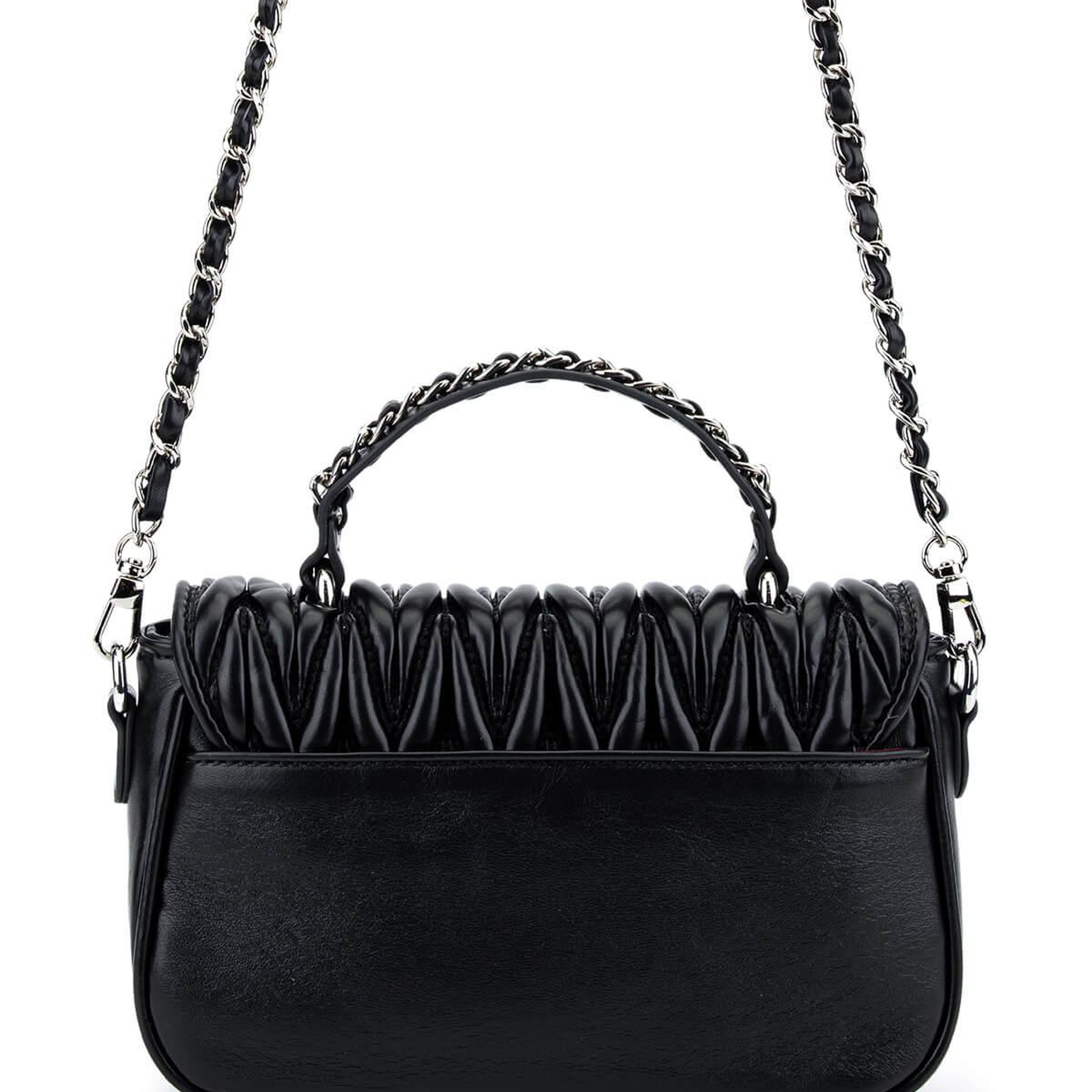 Tamer Tanca Kadın Suni Deri Siyah Omuz Çanta