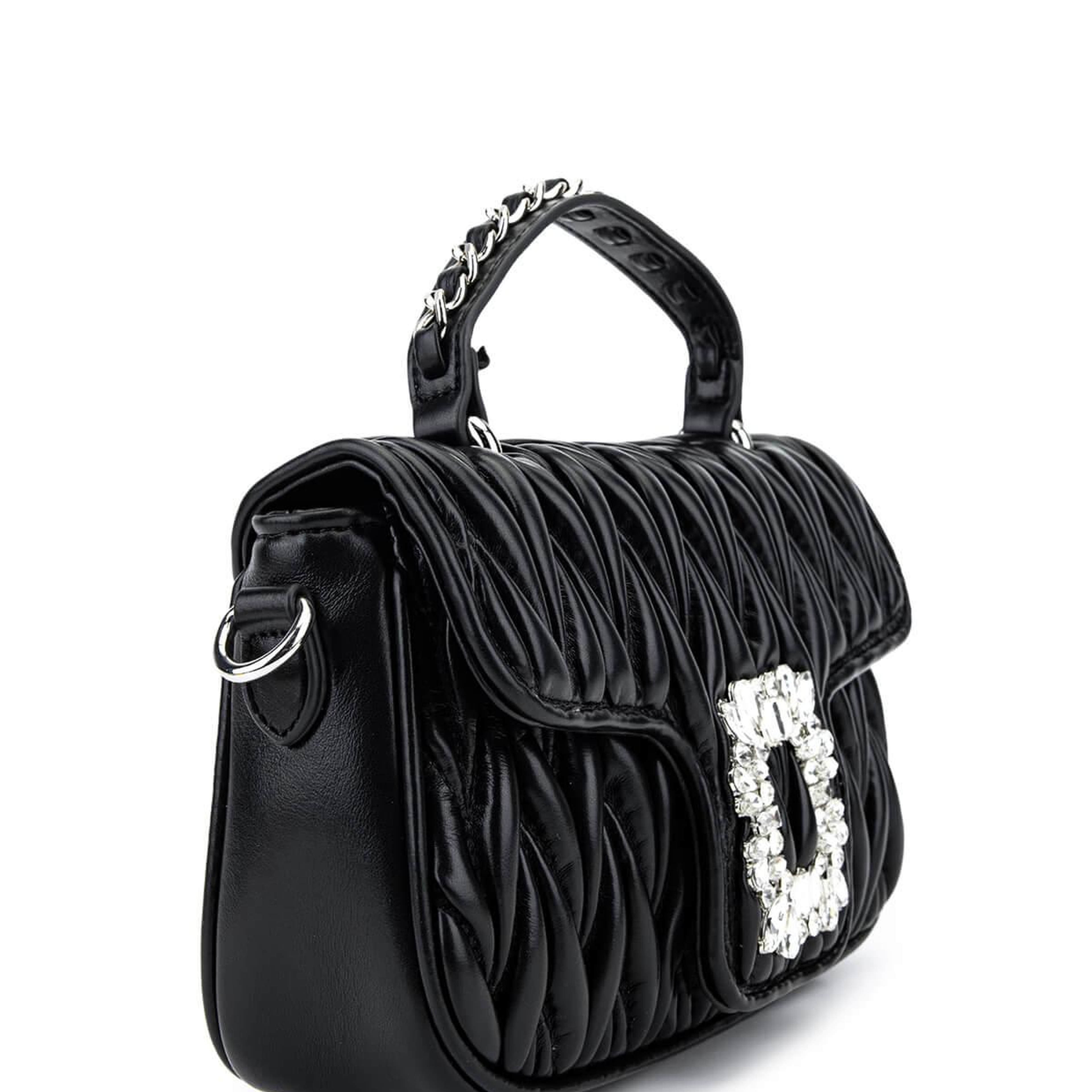 Tamer Tanca Kadın Suni Deri Siyah Omuz Çanta