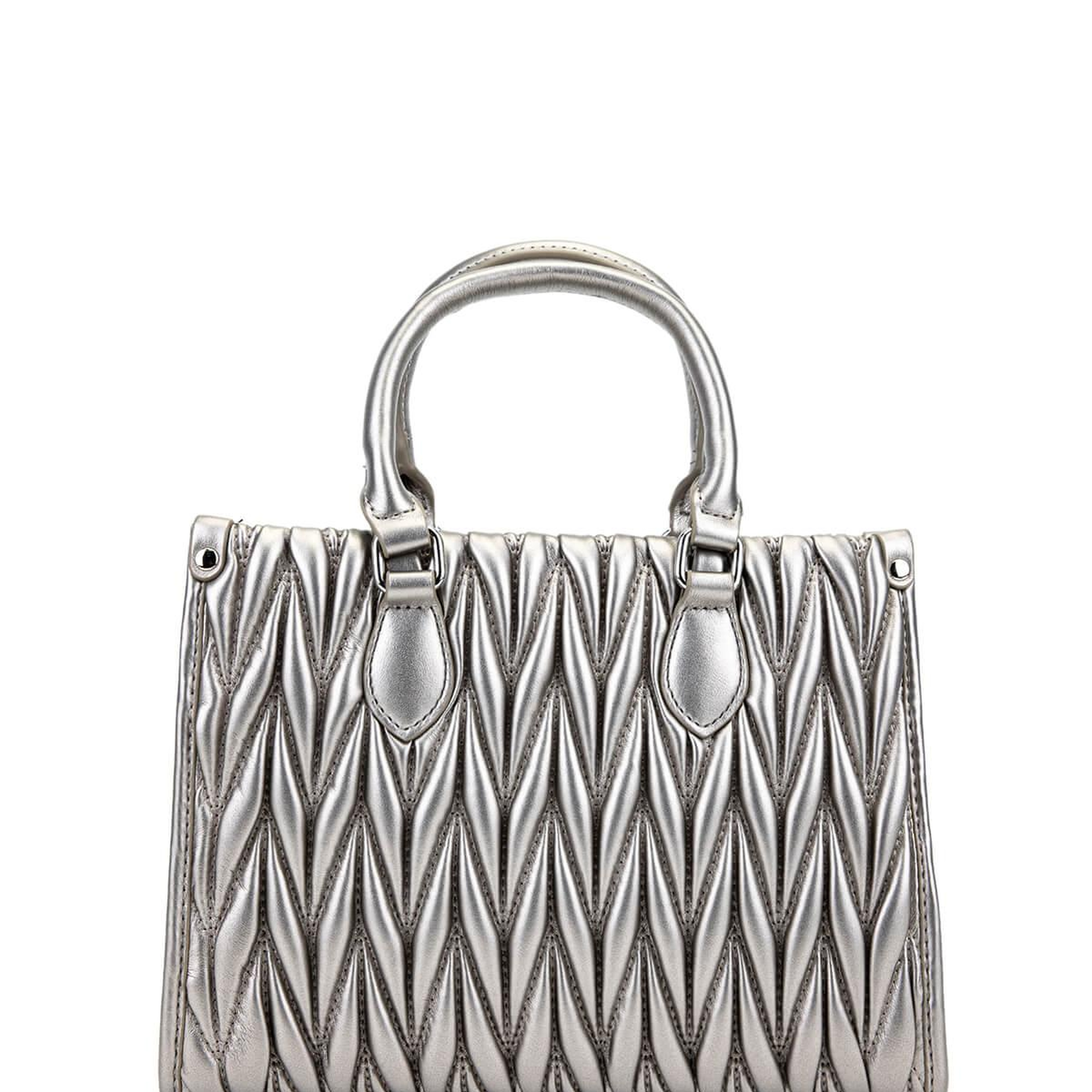 Tamer Tanca Kadın Suni Deri Metalik Omuz Çanta