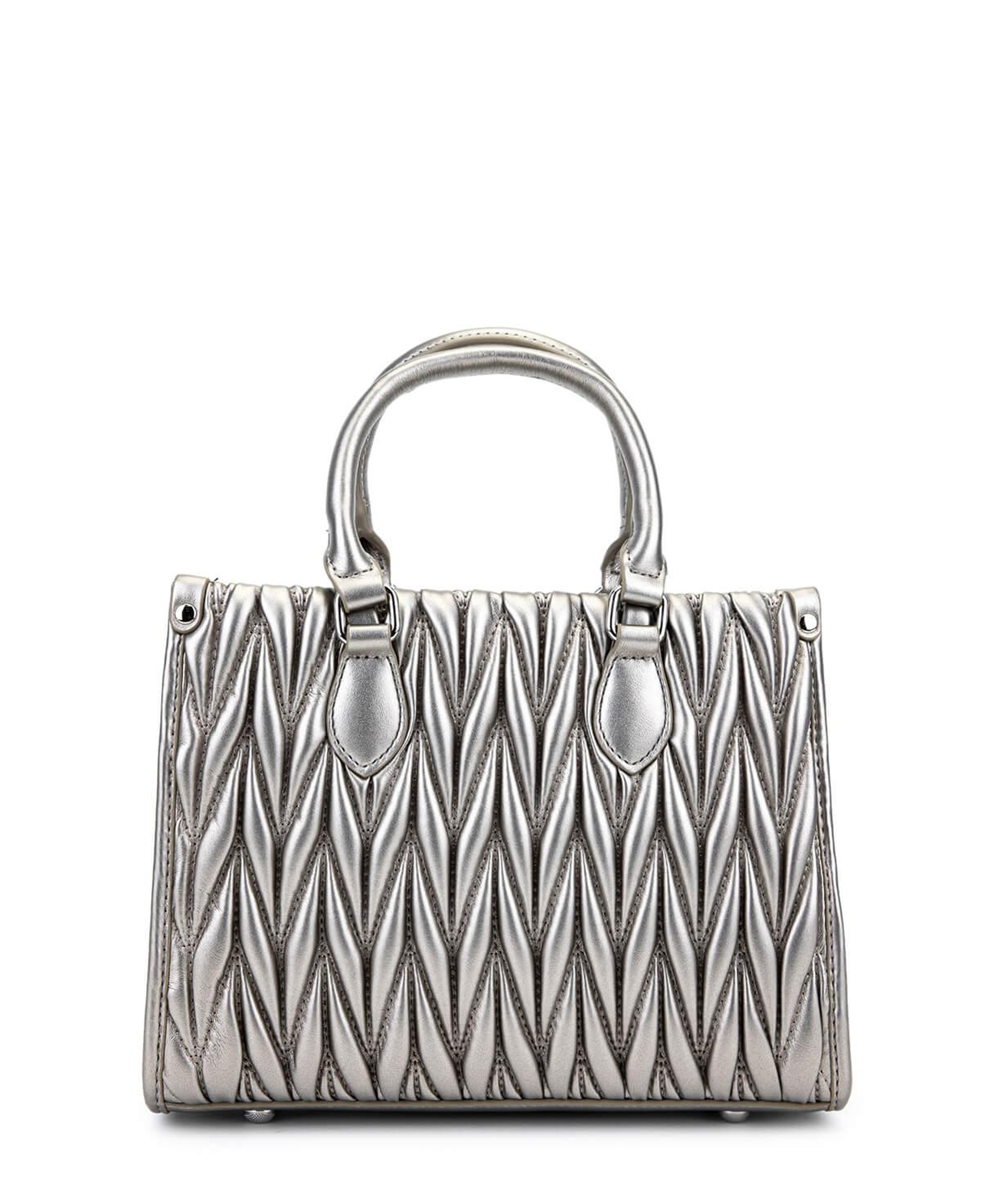 Tamer Tanca Kadın Suni Deri Metalik Omuz Çanta