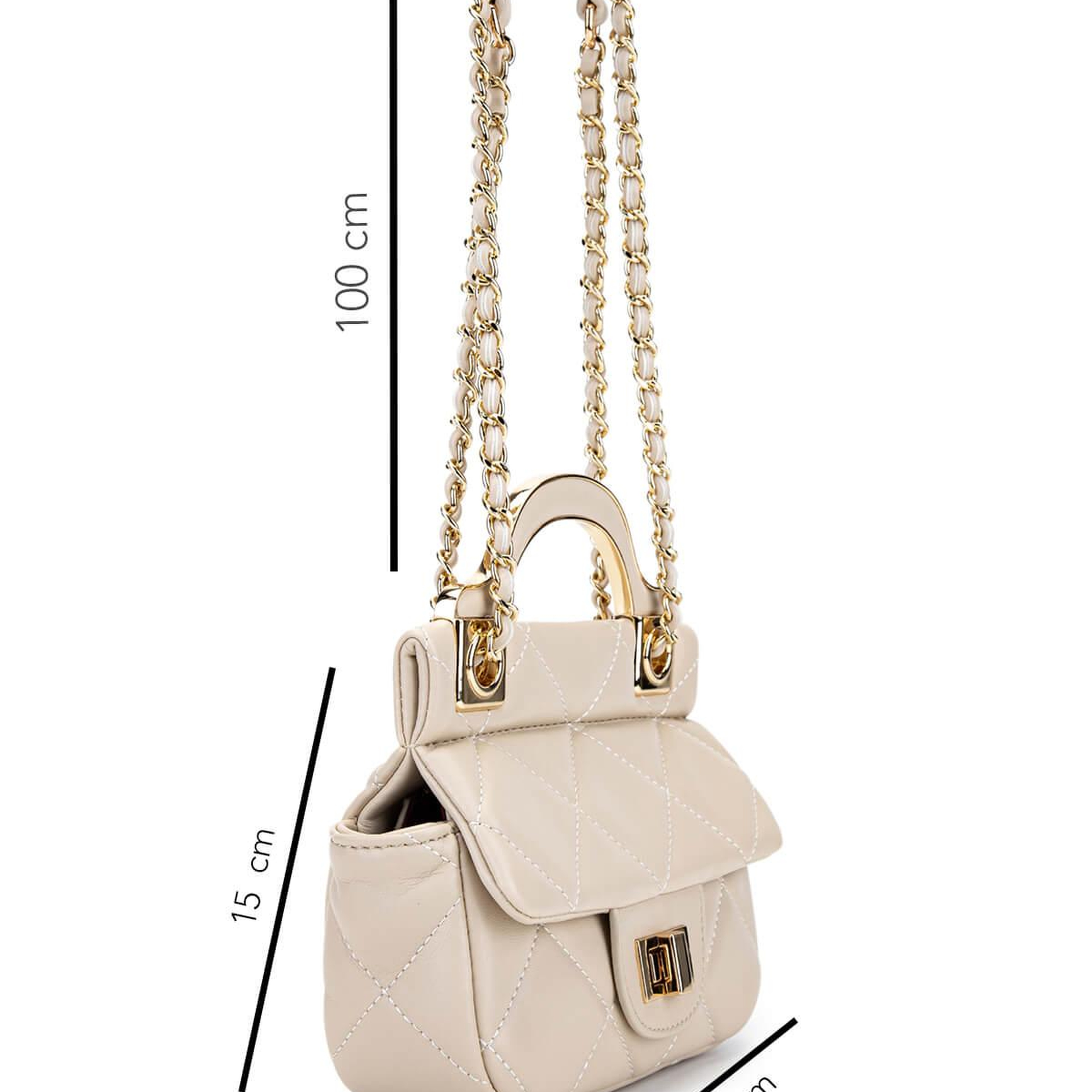 Tamer Tanca Kadın Suni Deri Taupe Omuz Çanta