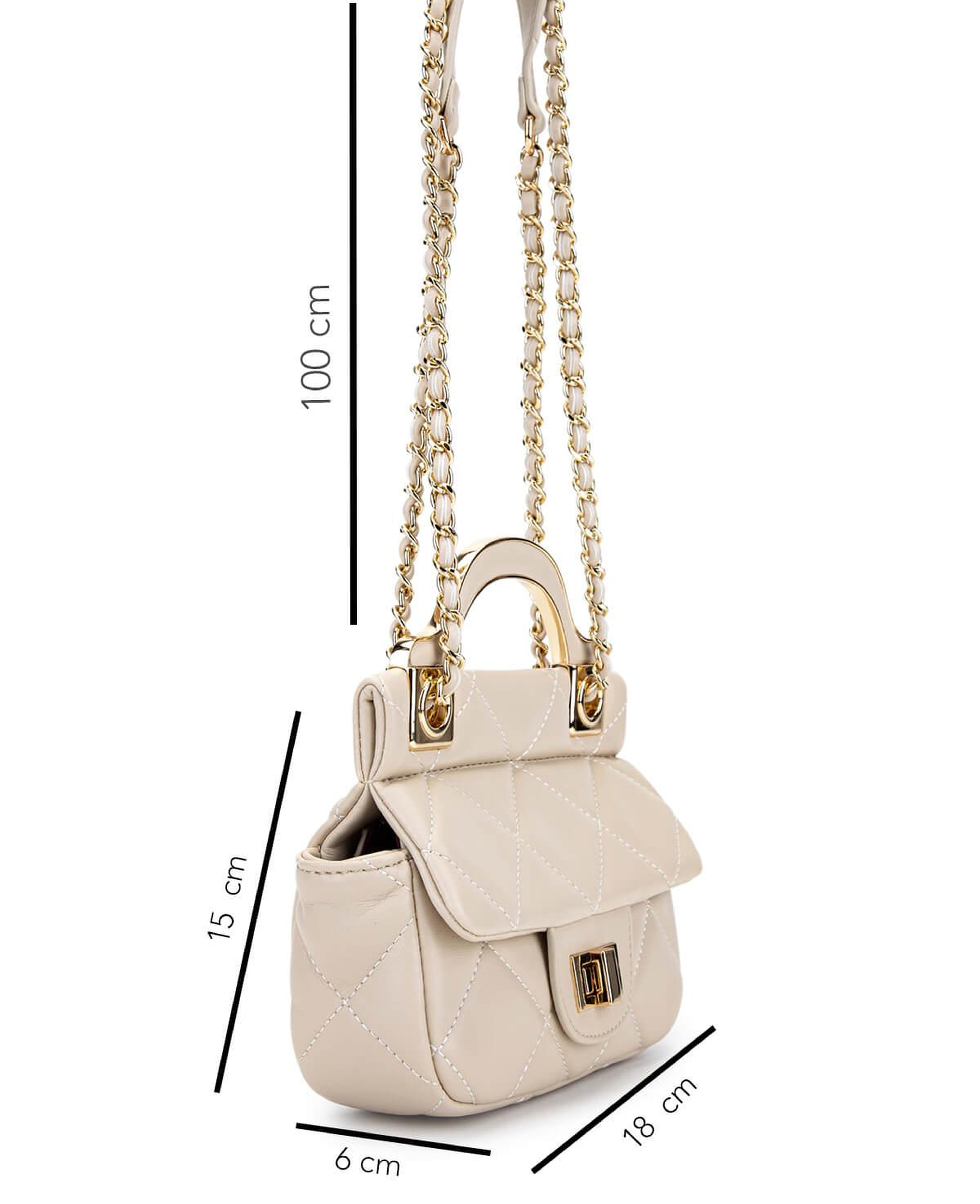 Tamer Tanca Kadın Suni Deri Taupe Omuz Çanta