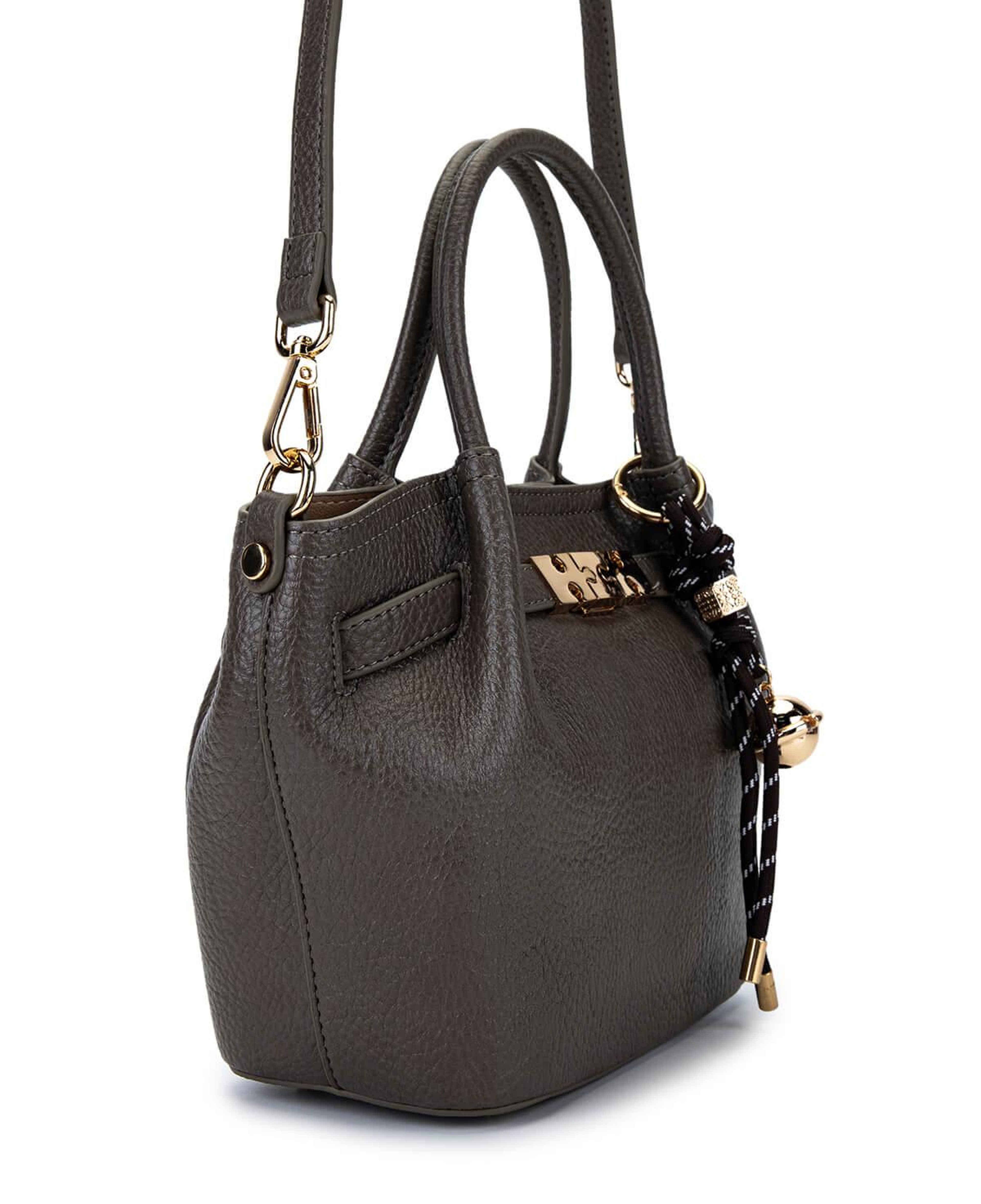 Tamer Tanca Kadın Suni Deri Gri Omuz Çanta