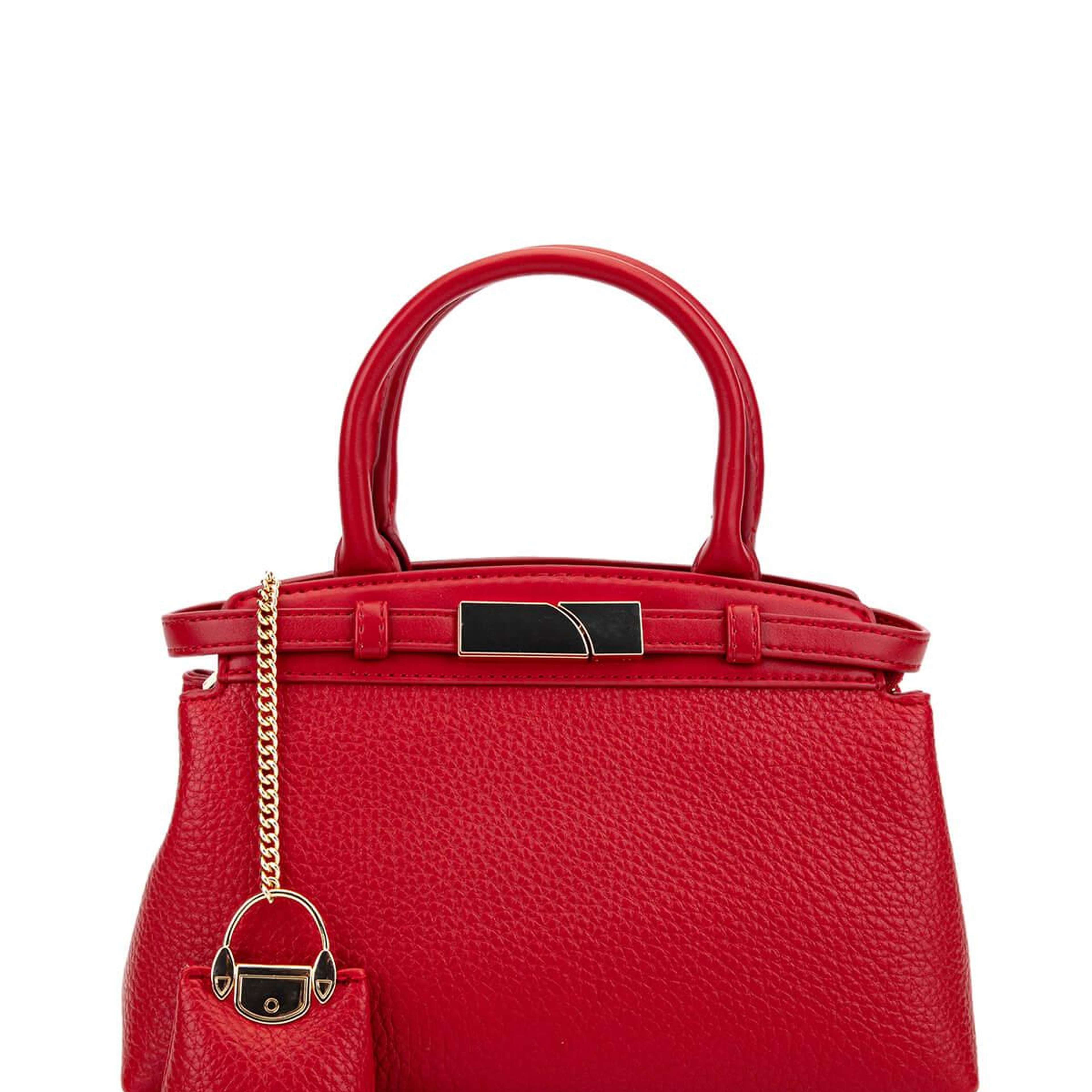 Tamer Tanca Kadın Suni Deri Kırmızı Omuz Çanta