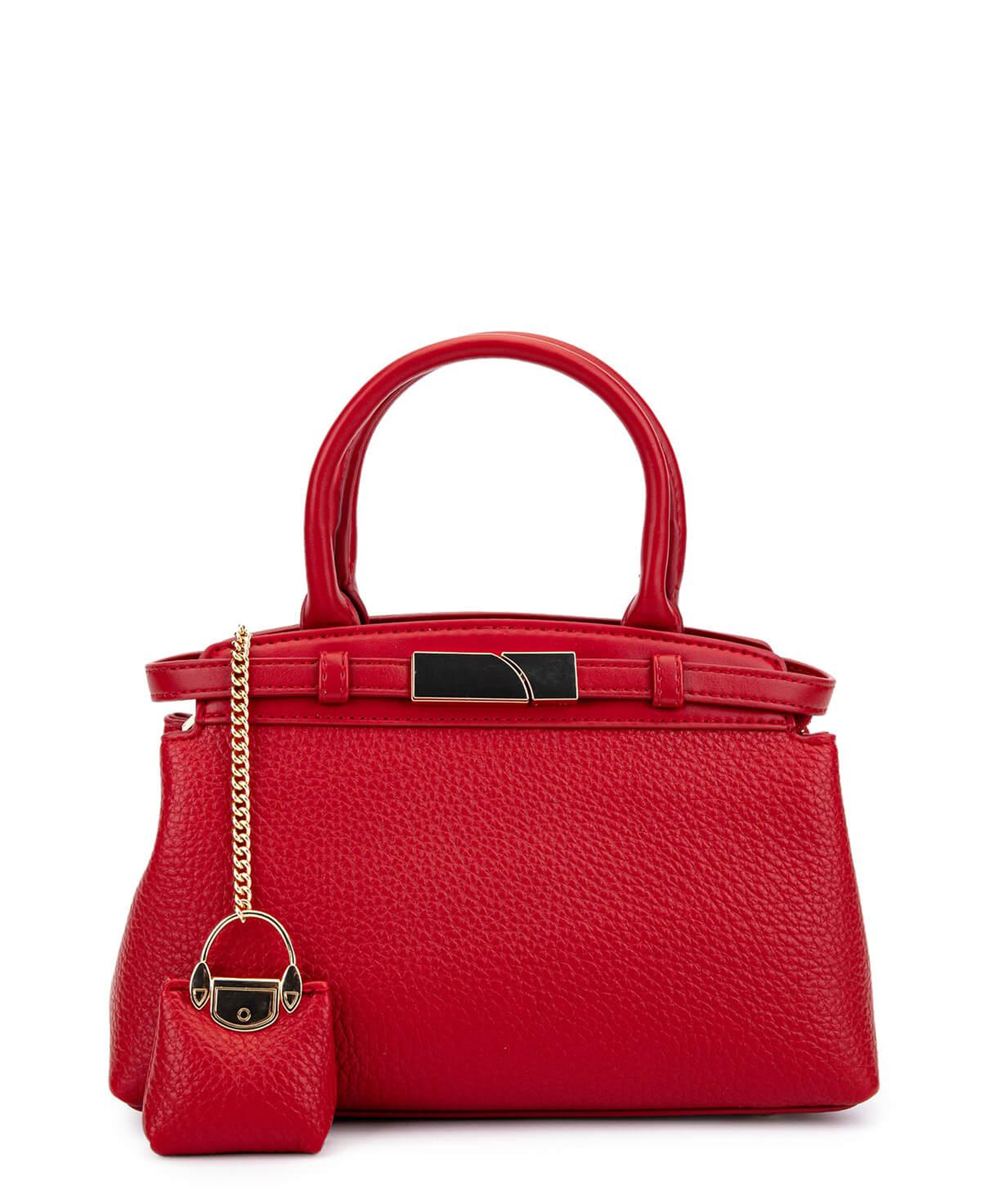 Tamer Tanca Kadın Suni Deri Kırmızı Omuz Çanta