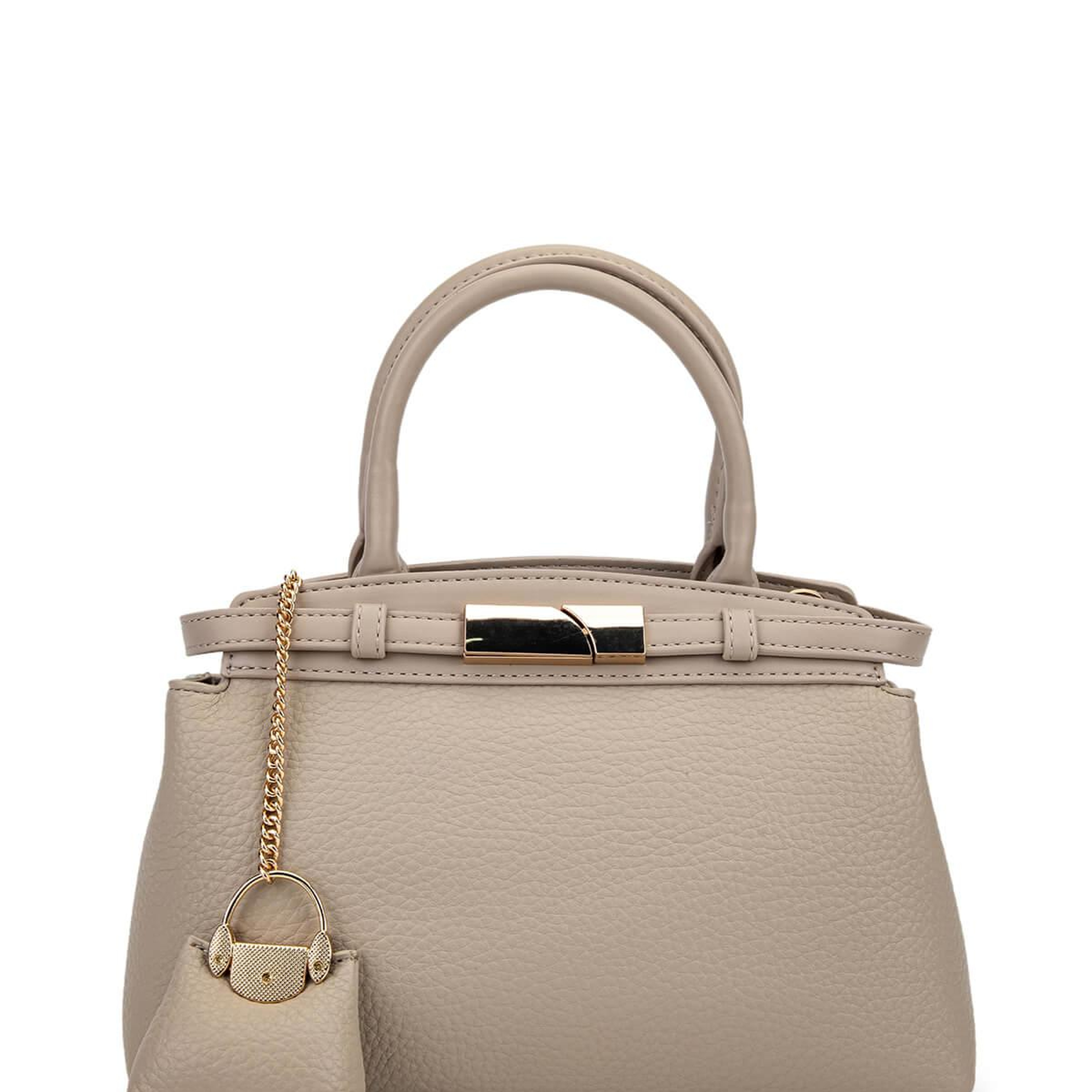 Tamer Tanca Kadın Suni Deri Taupe Omuz Çanta