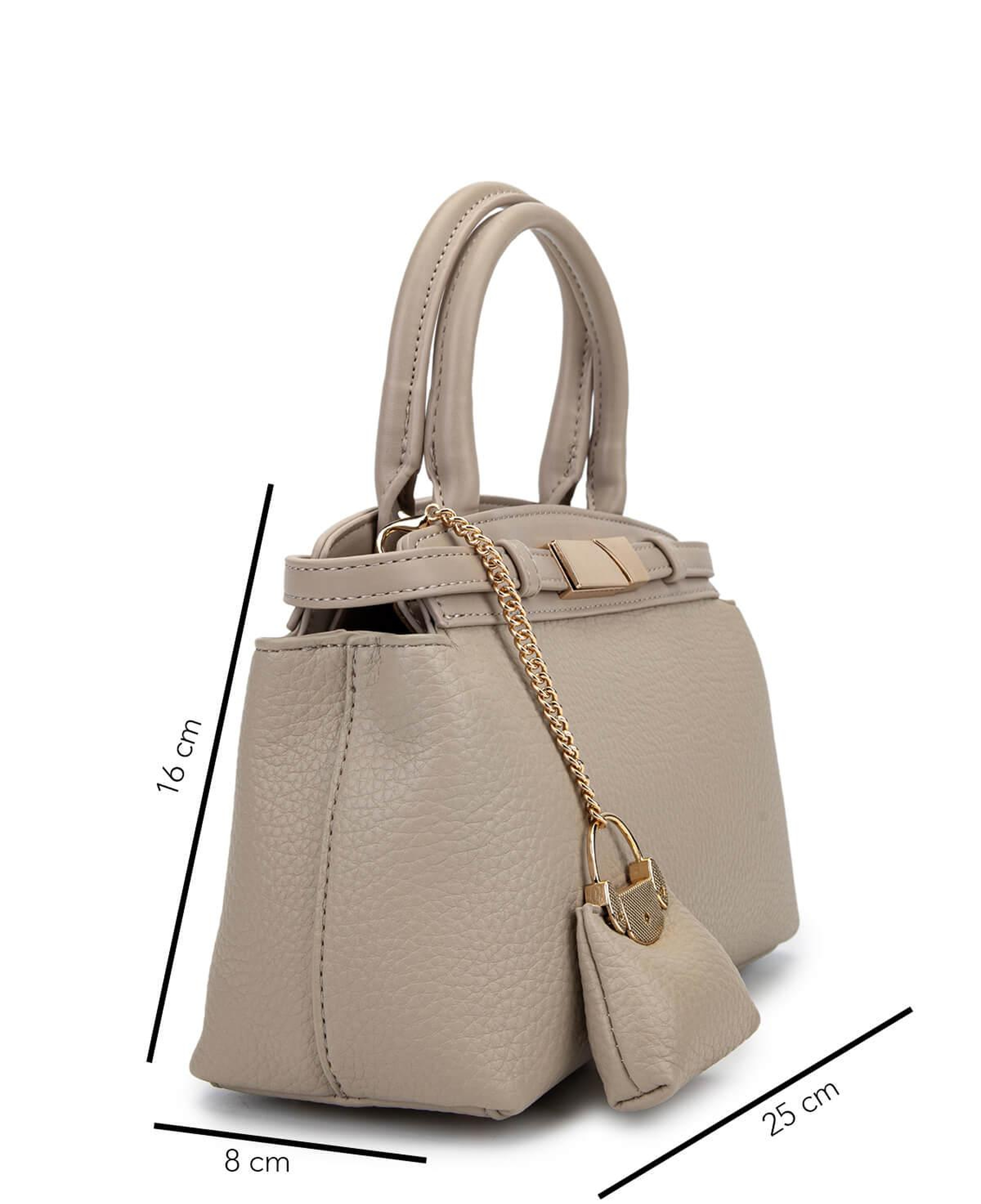 Tamer Tanca Kadın Suni Deri Taupe Omuz Çanta