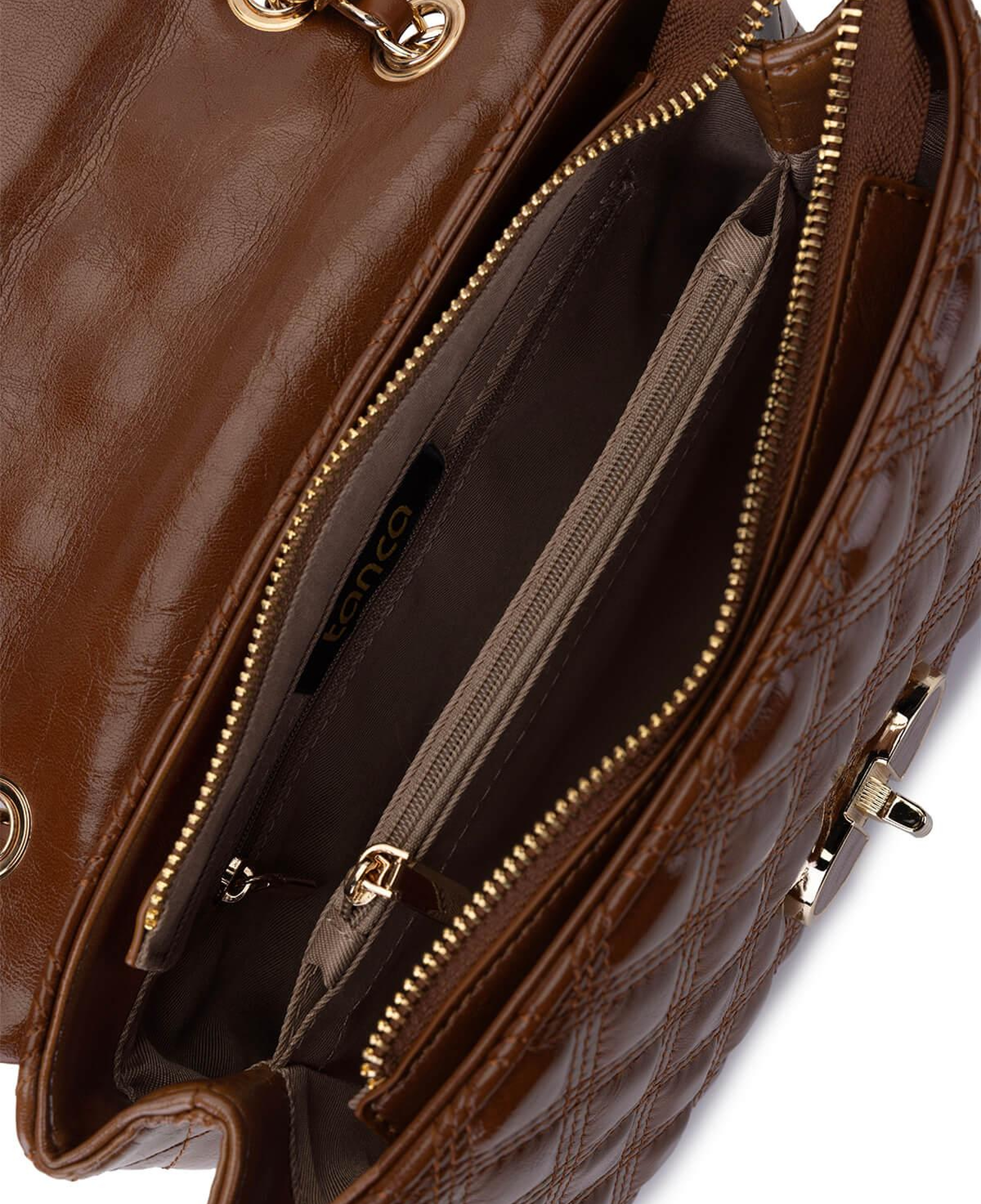 Tamer Tanca Kadın Suni Deri Camel Omuz Çanta