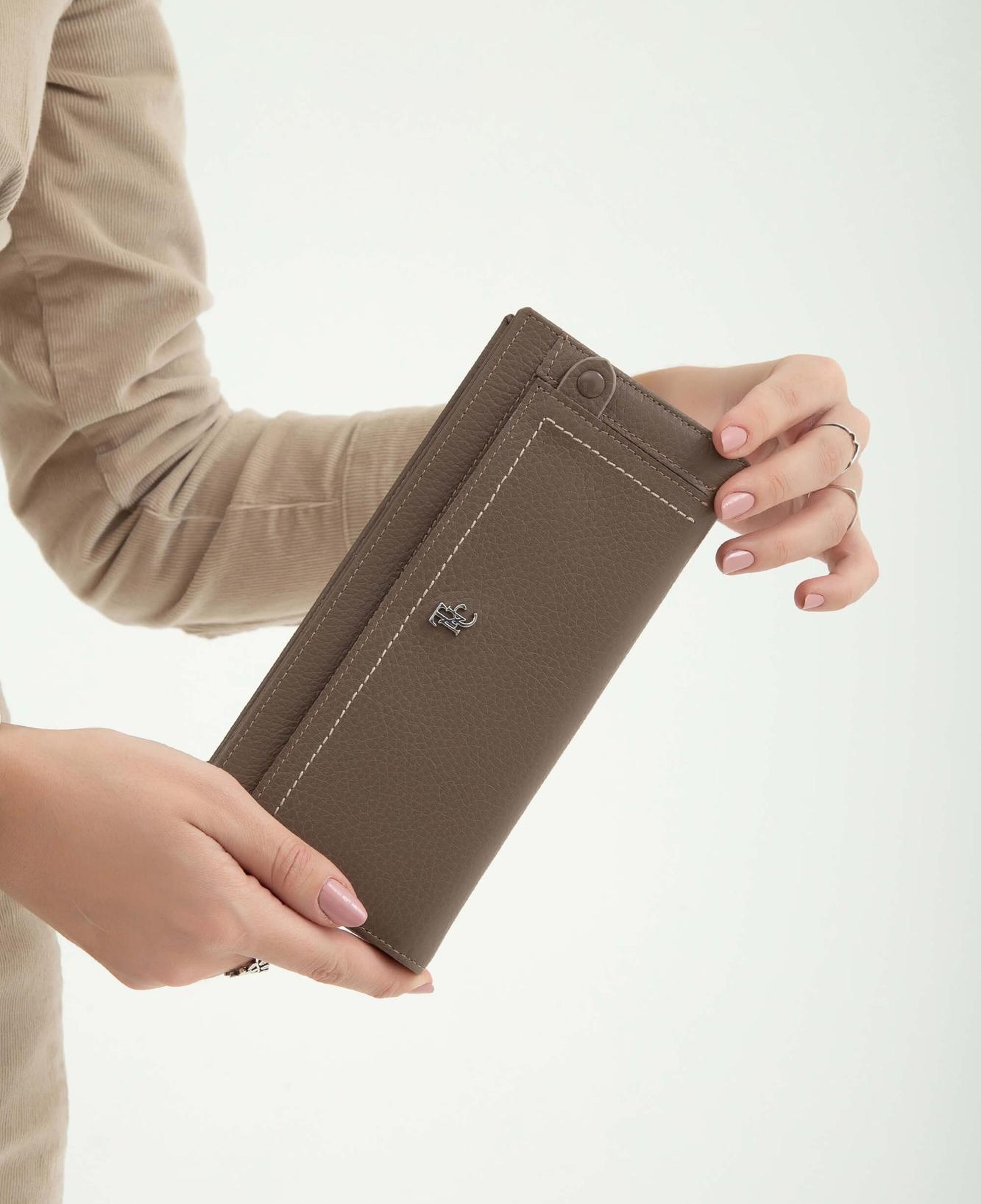 Tamer Tanca Kadın Hakiki Deri Vizon Günlük Cuzdan