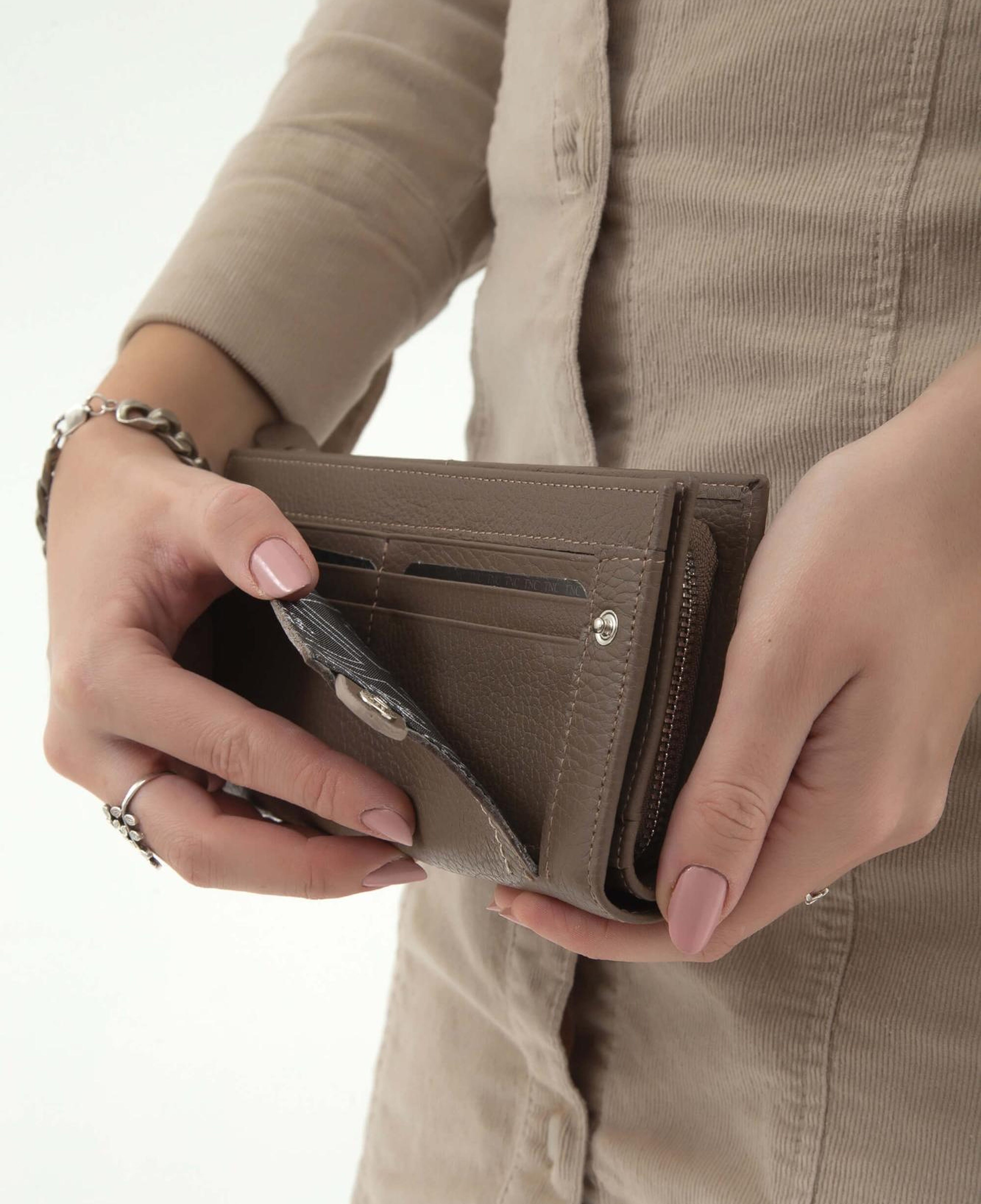 Tamer Tanca Kadın Hakiki Deri Vizon Günlük Cuzdan