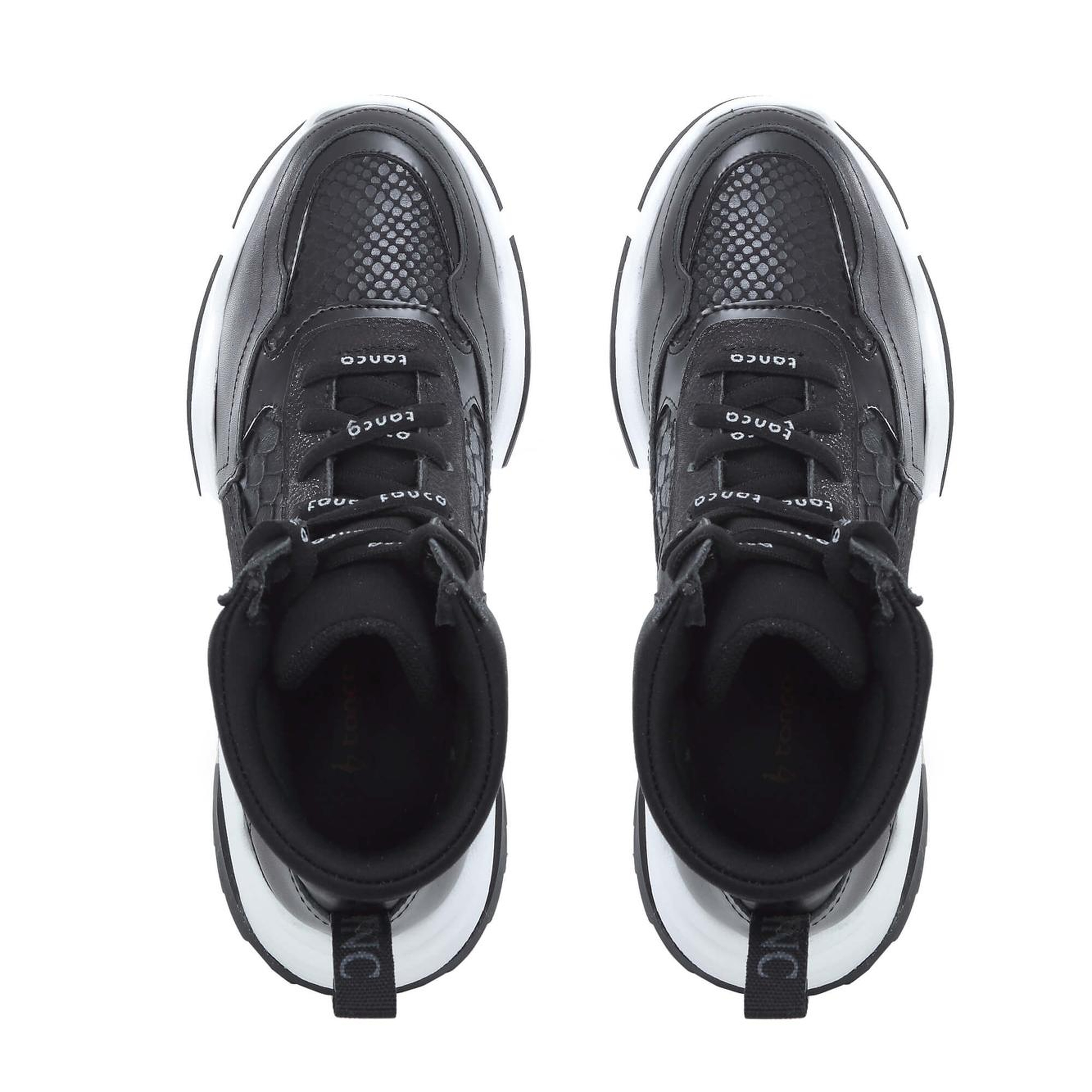 Tamer Tanca Kadın Hakiki Deri Siyah Sneakers & Spor Bot