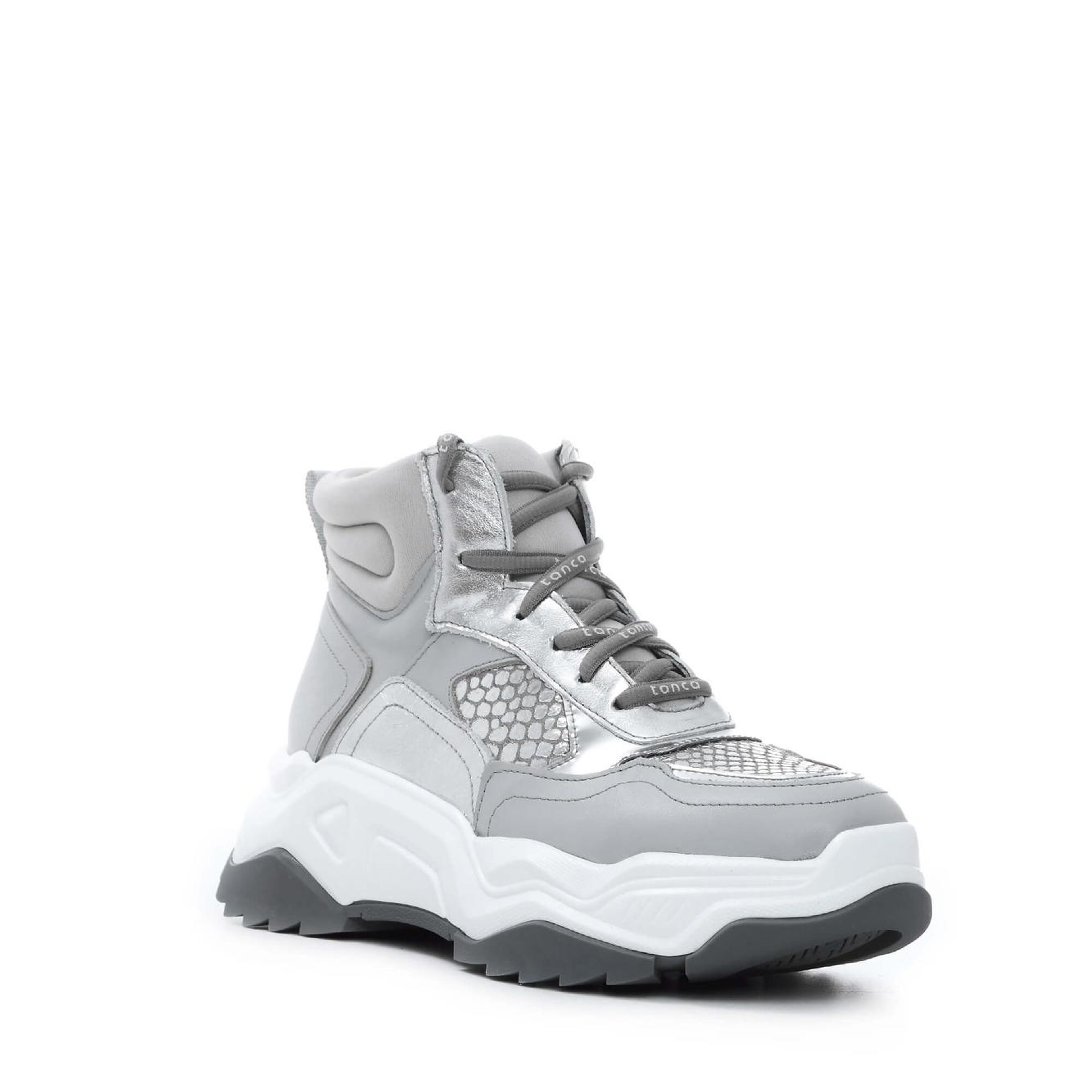 Tamer Tanca Kadın Hakiki Deri Gri Sneakers & Spor Bot