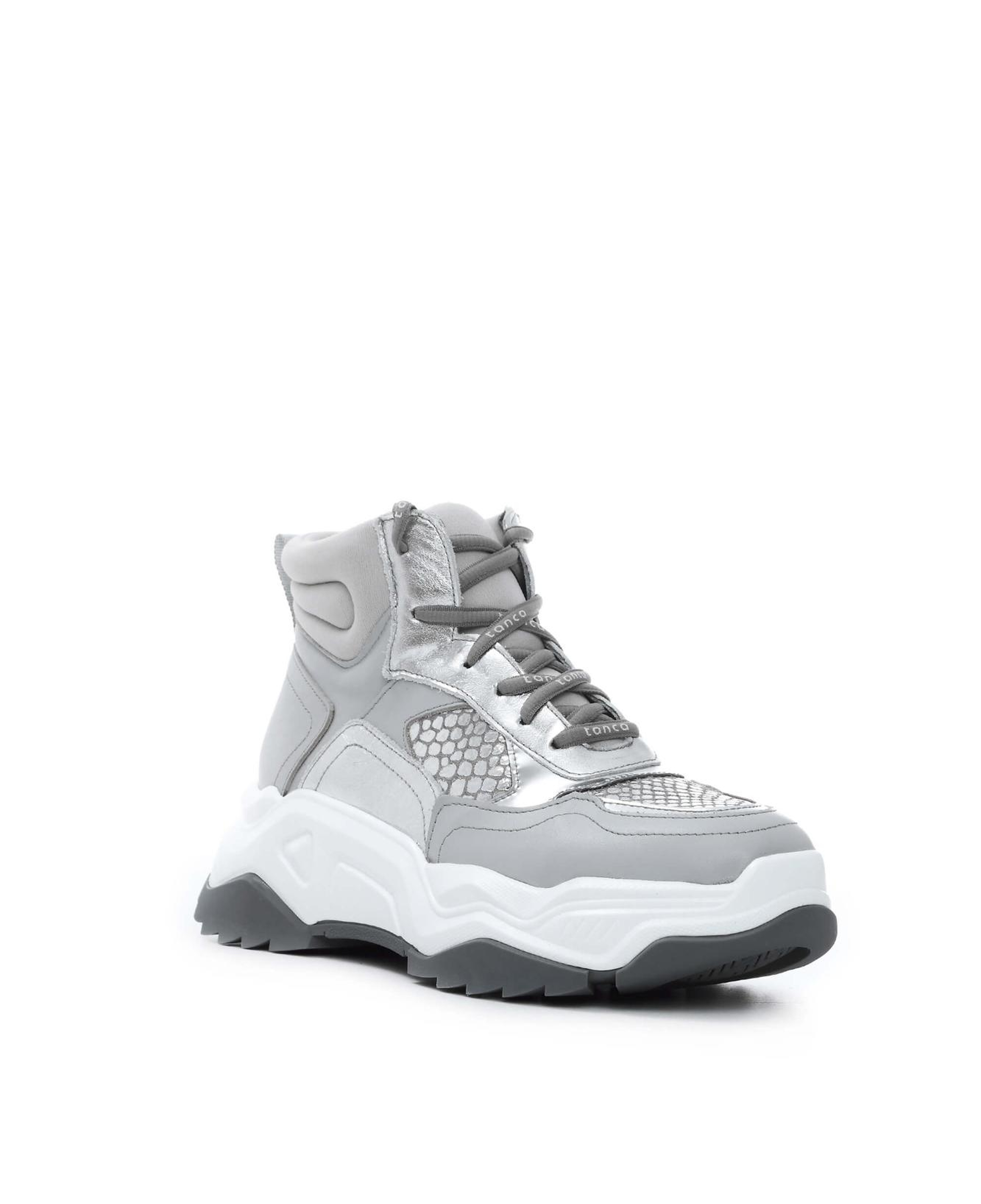 Tamer Tanca Kadın Hakiki Deri Gri Sneakers & Spor Bot