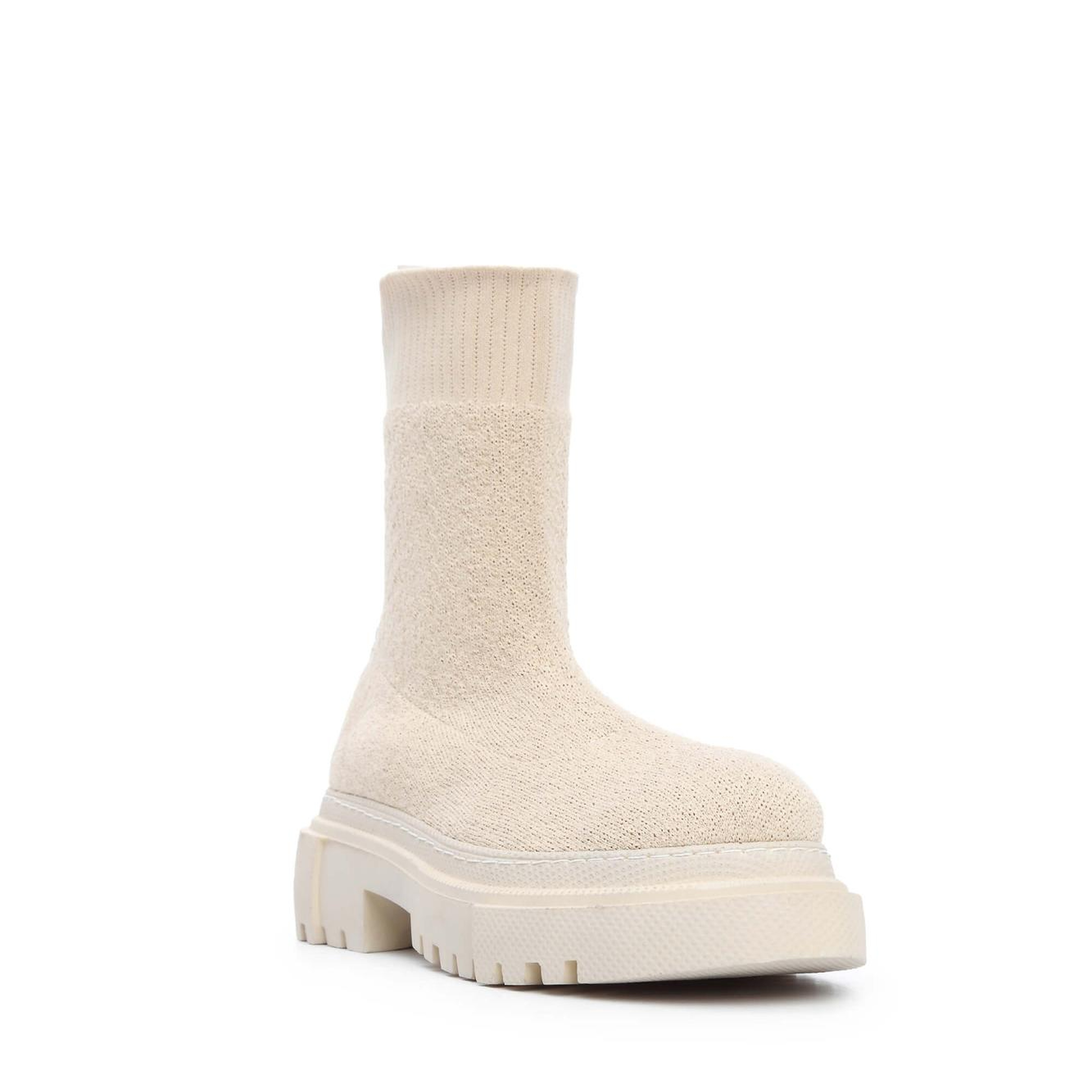 Tamer Tanca Kadın Triko Bej Günlük Bot