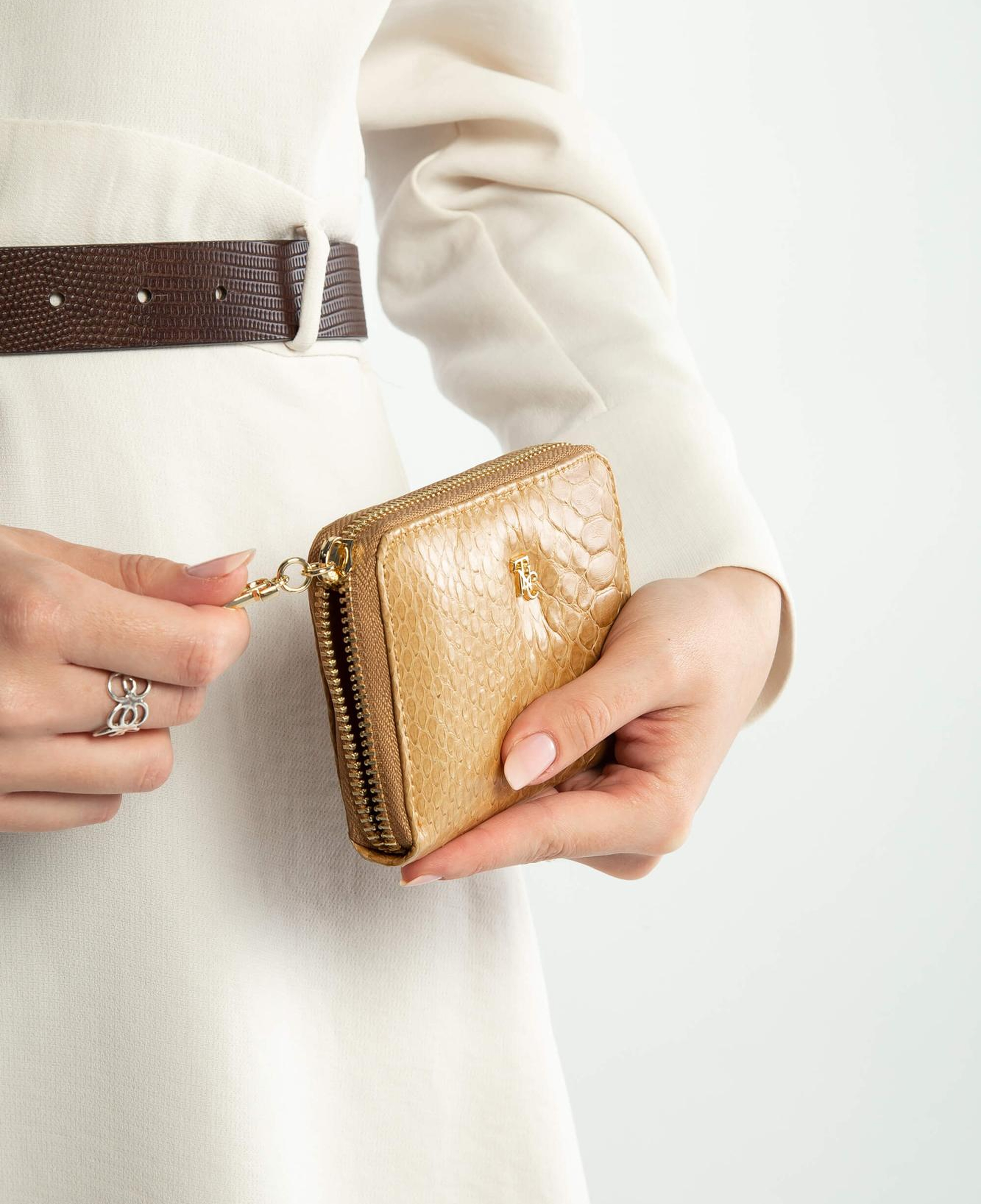 Tamer Tanca Kadın Hakiki Deri Hardal Günlük Cuzdan