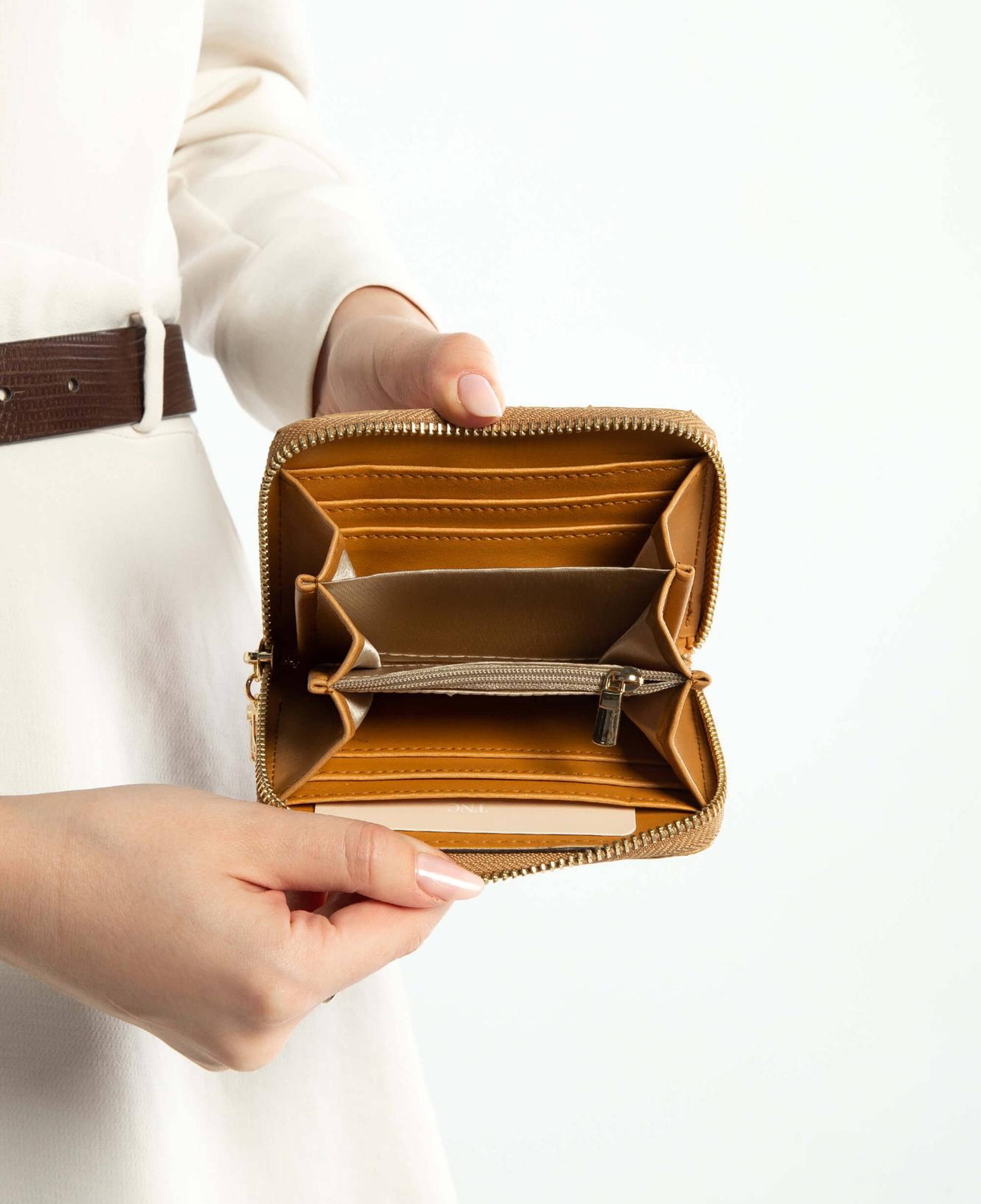 Tamer Tanca Kadın Hakiki Deri Hardal Günlük Cuzdan