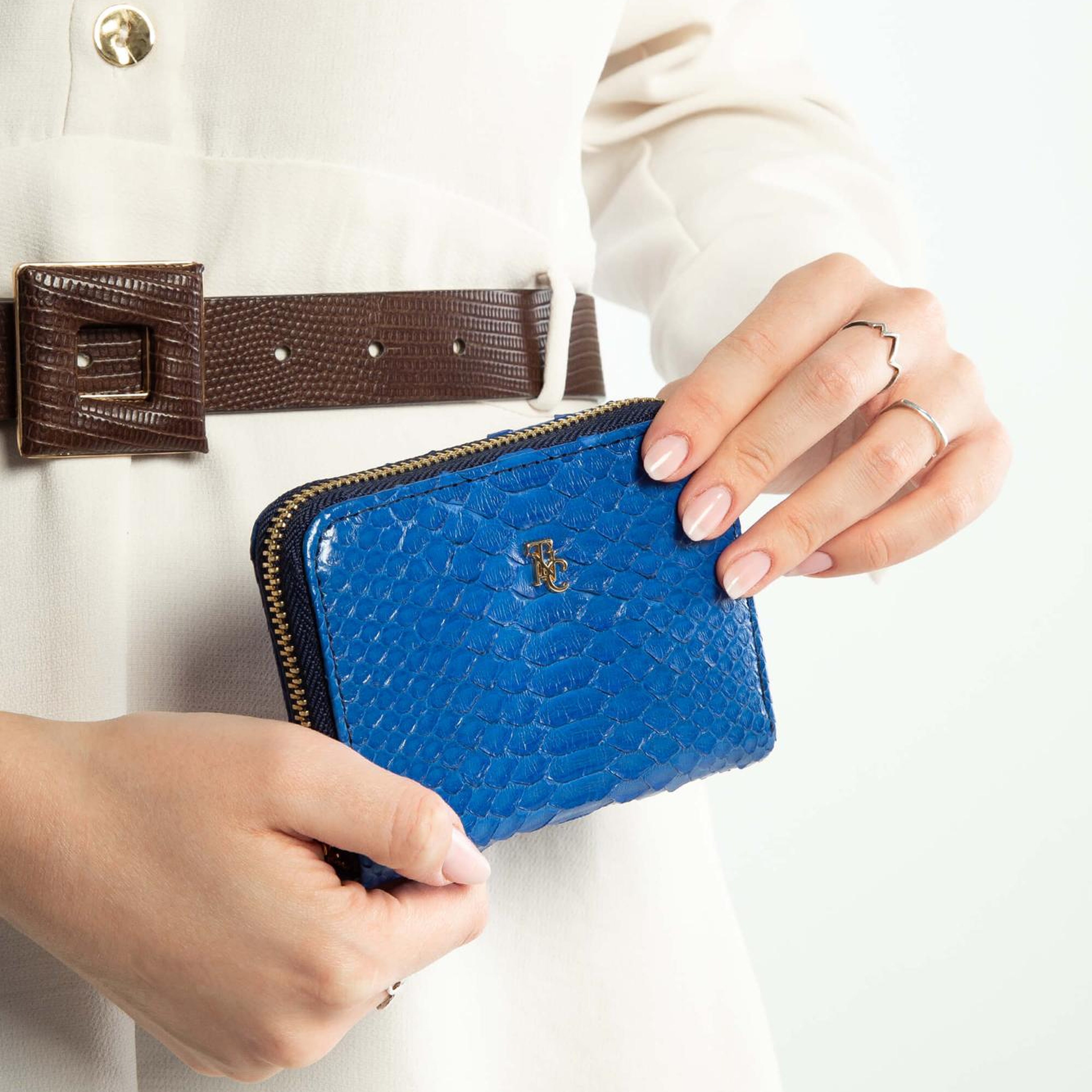 Tamer Tanca Kadın Hakiki Deri Lacivert Günlük Cuzdan