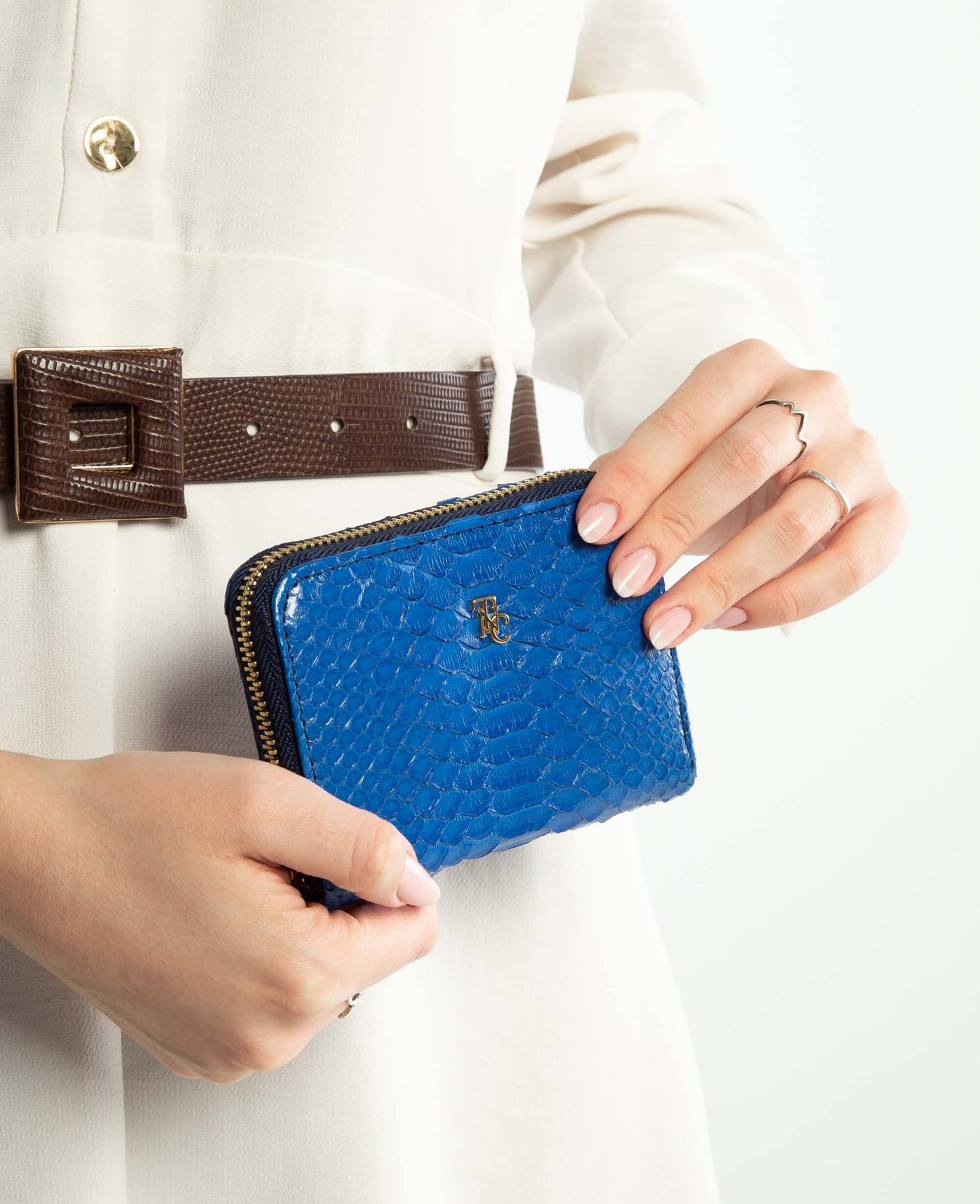 Tamer Tanca Kadın Hakiki Deri Lacivert Günlük Cuzdan