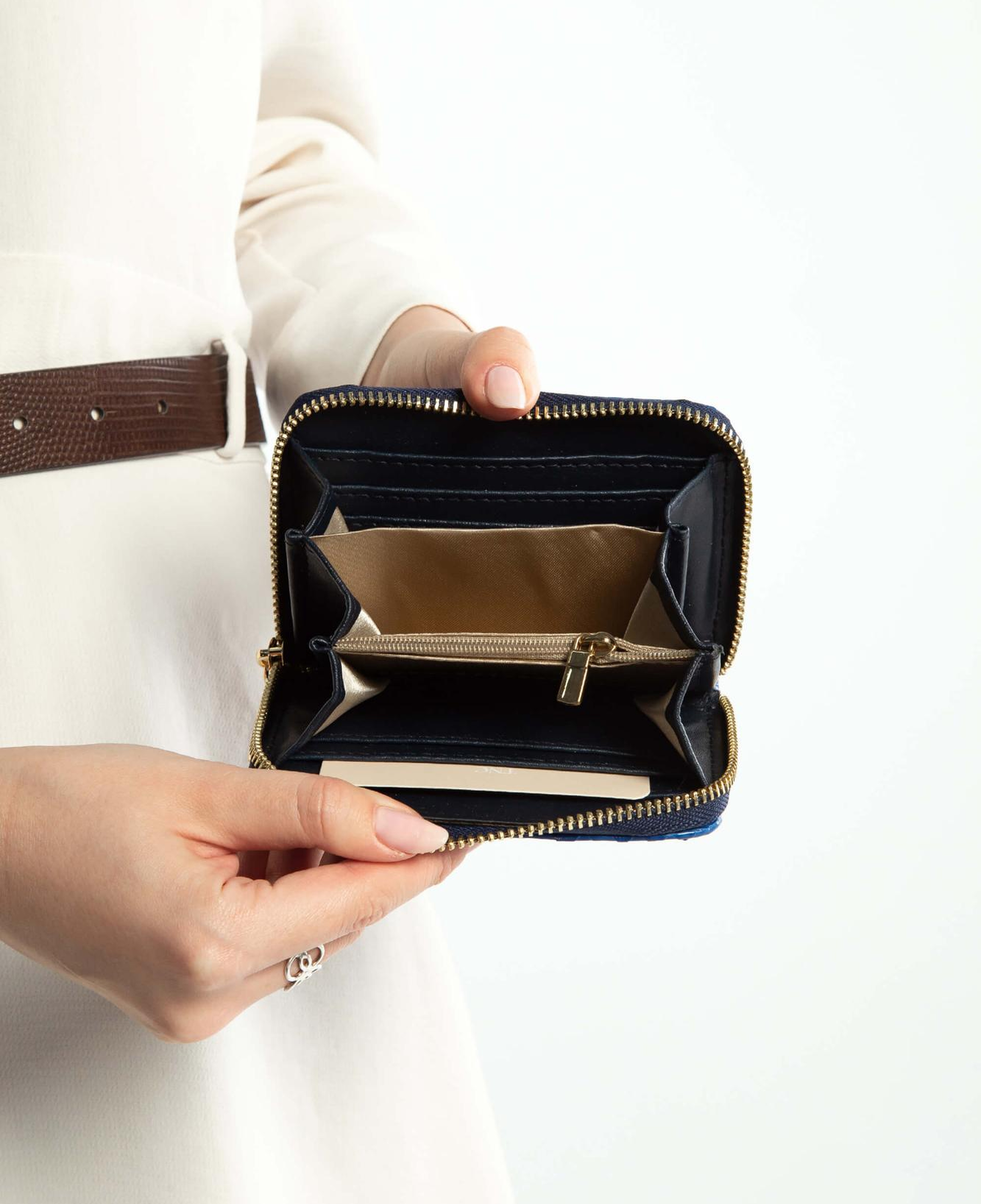 Tamer Tanca Kadın Hakiki Deri Lacivert Günlük Cuzdan