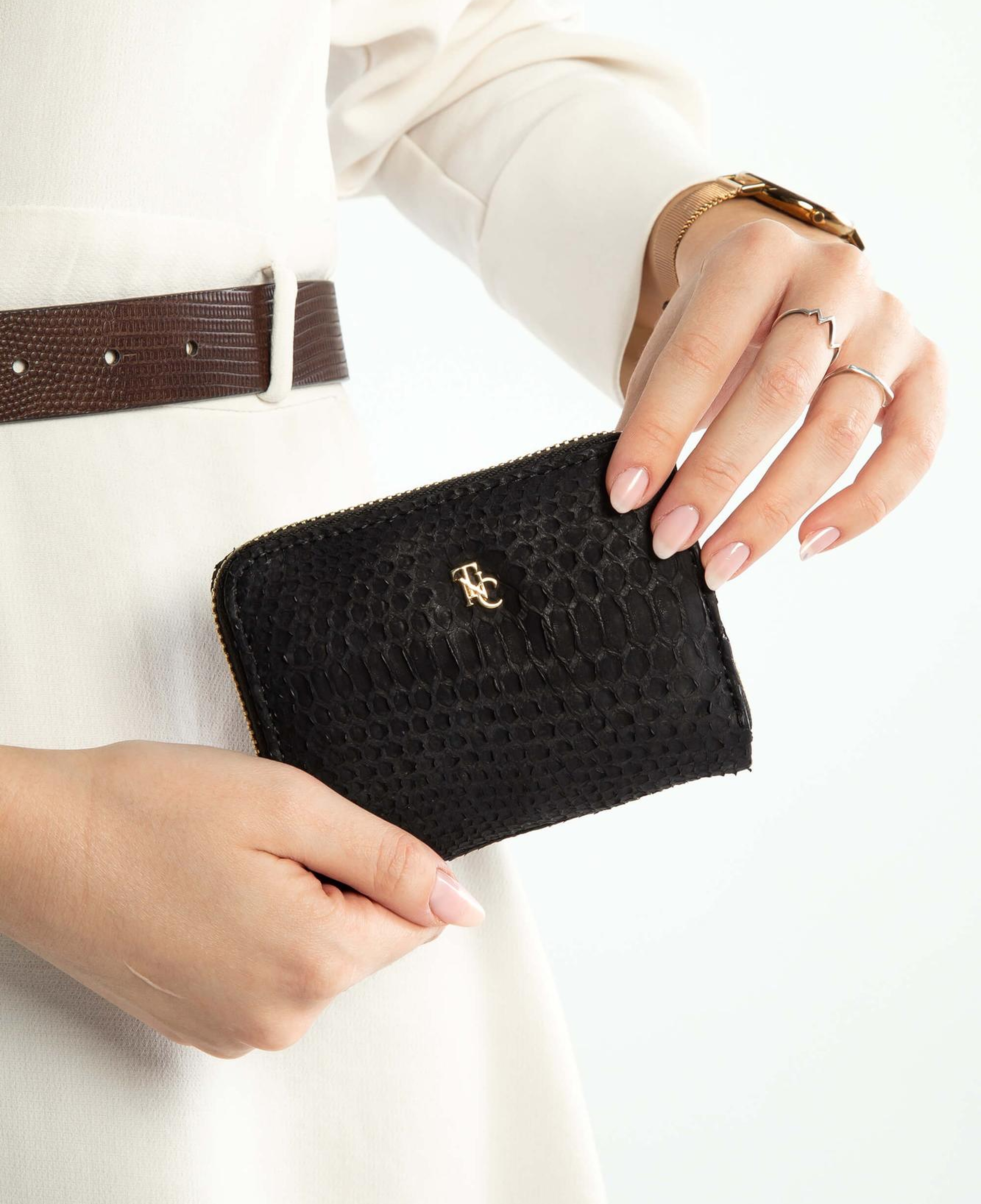 Tamer Tanca Kadın Hakiki Deri Siyah Günlük Cuzdan