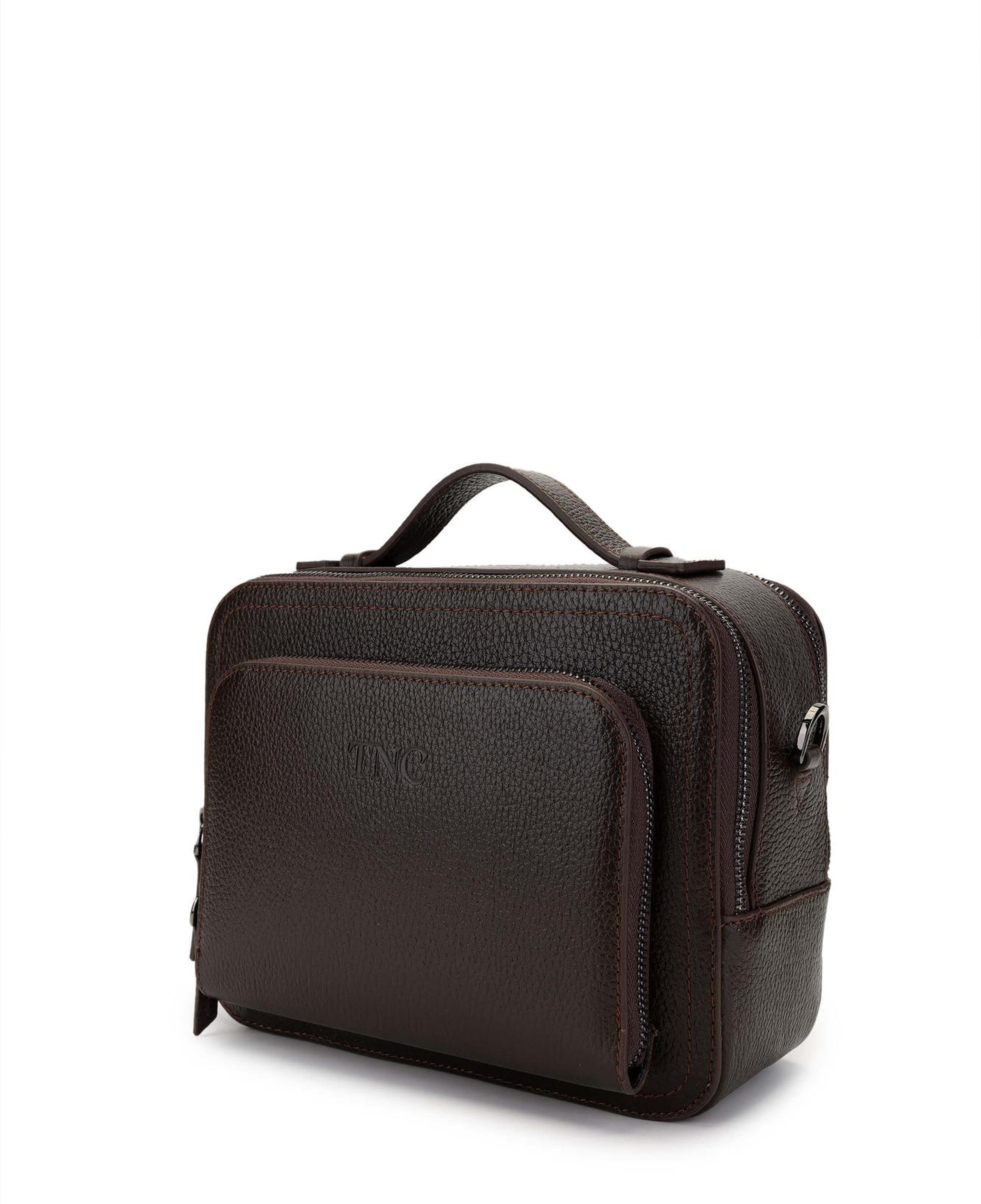 Tamer Tanca Erkek Hakiki Deri Kahverengi Postacı Çanta