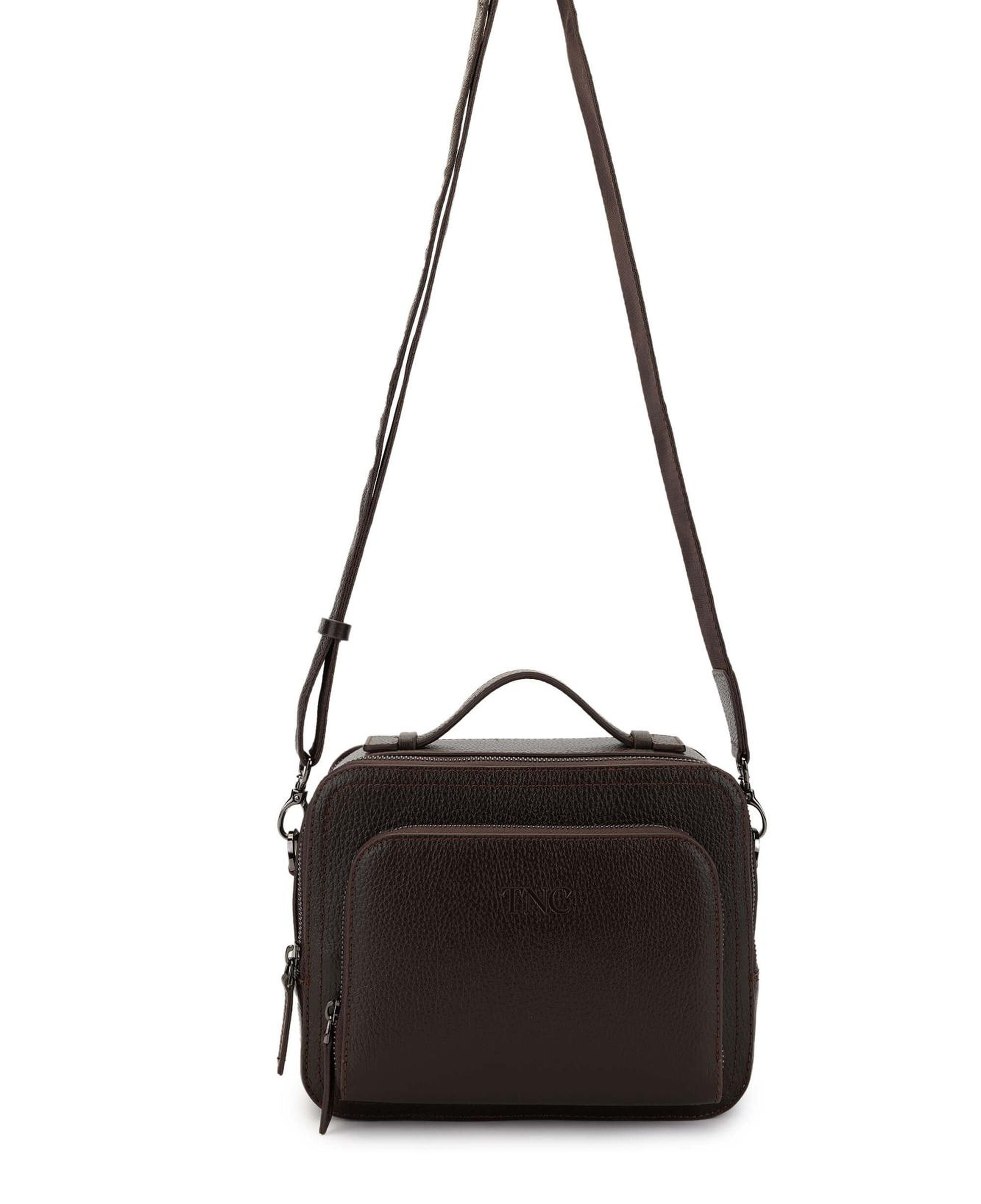 Tamer Tanca Erkek Hakiki Deri Kahverengi Postacı Çanta