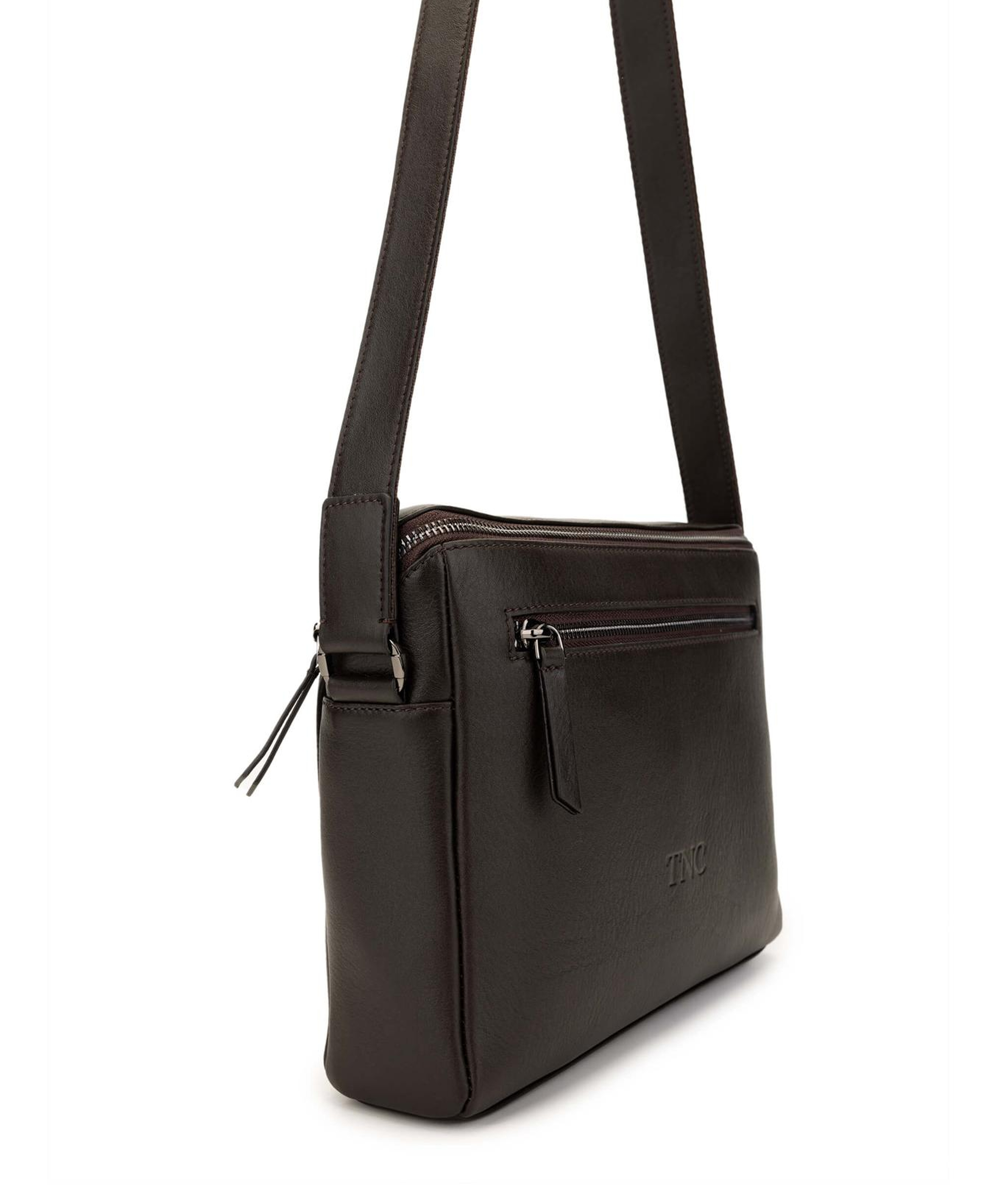 Tamer Tanca Erkek Hakiki Deri Kahverengi Postacı Çanta