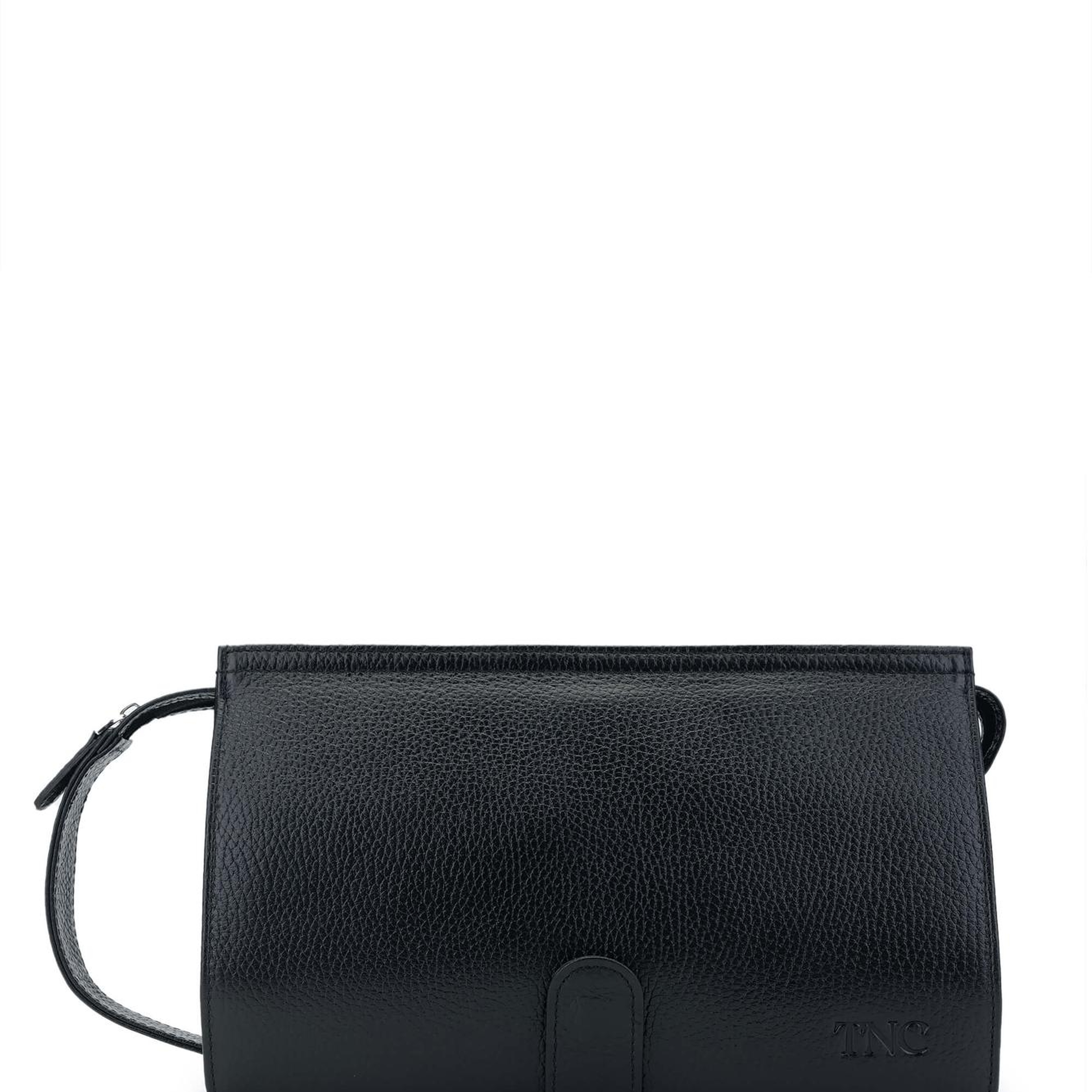 Tamer Tanca Erkek Hakiki Deri Siyah Floter El Çantası