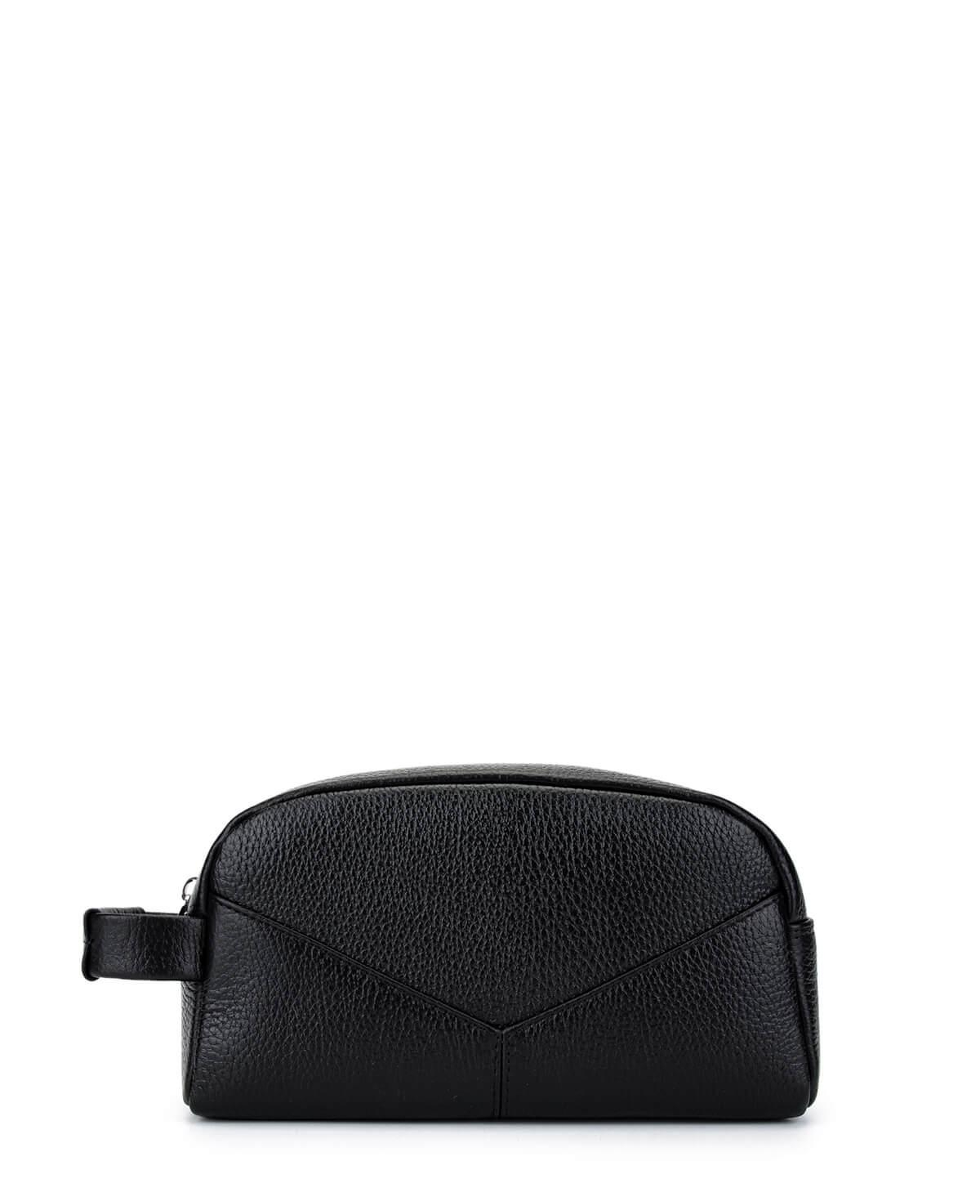 Tamer Tanca Erkek Hakiki Deri Siyah Floter Traş Çantası