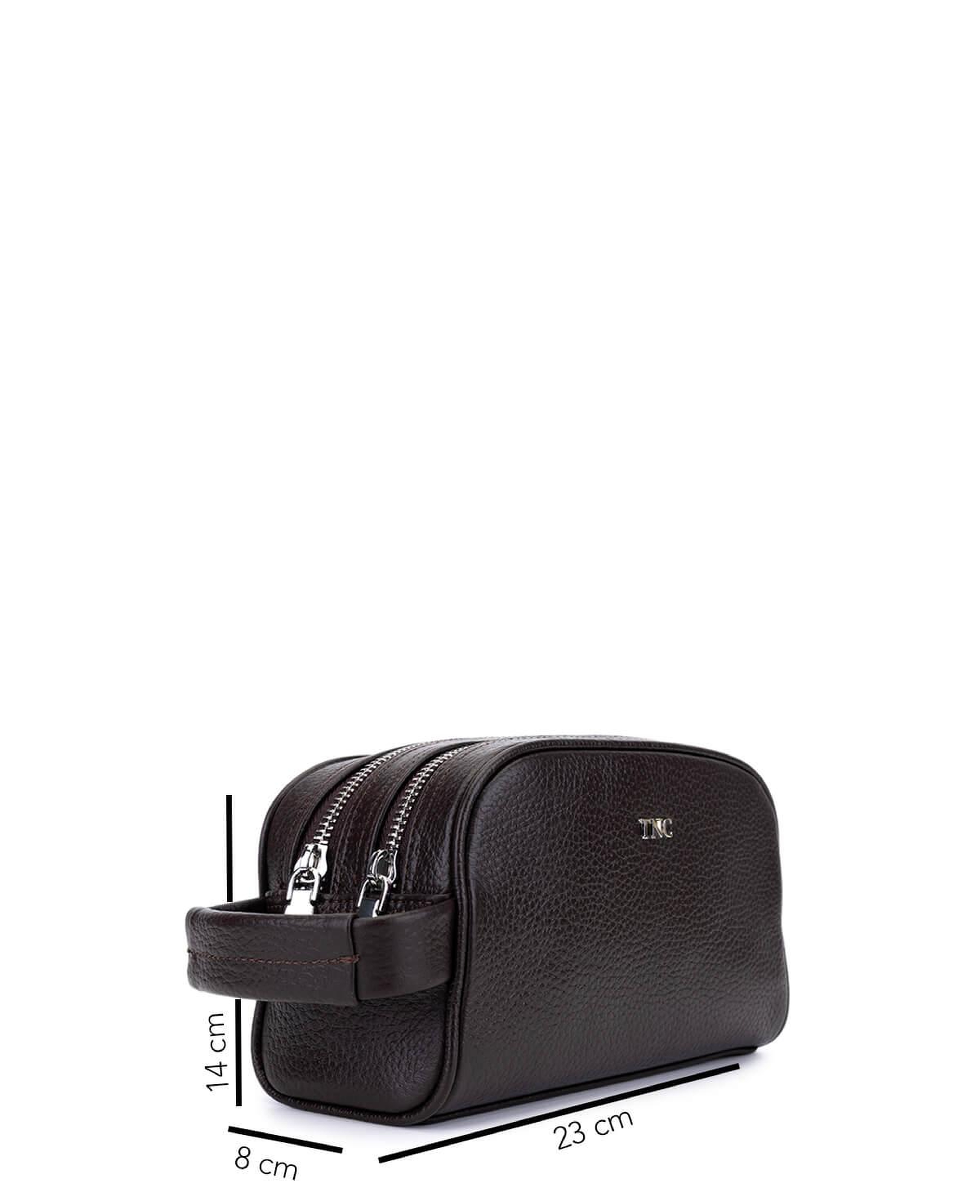 Tamer Tanca Erkek Hakiki Deri Kahverengi El Çantası