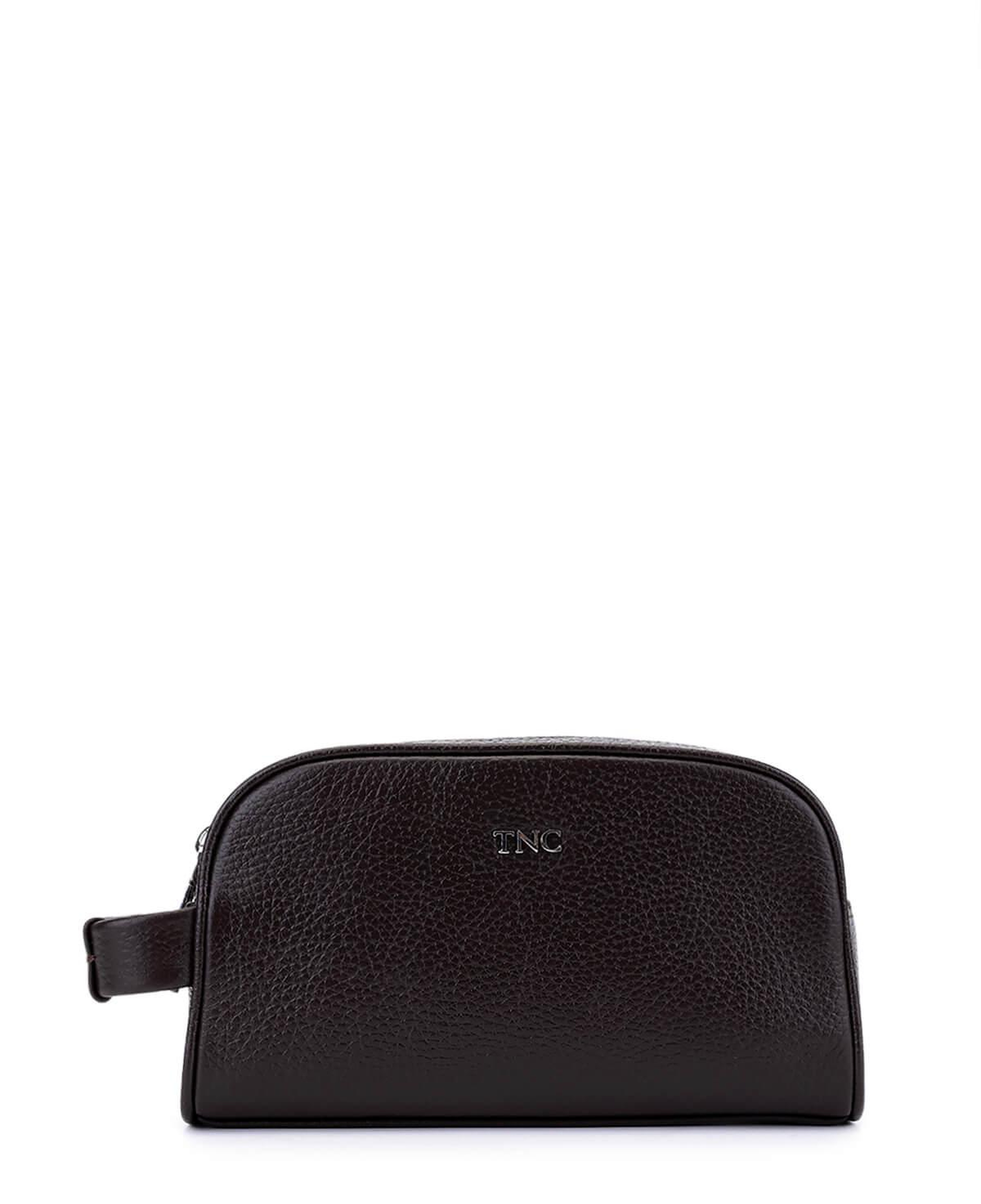 Tamer Tanca Erkek Hakiki Deri Kahverengi El Çantası