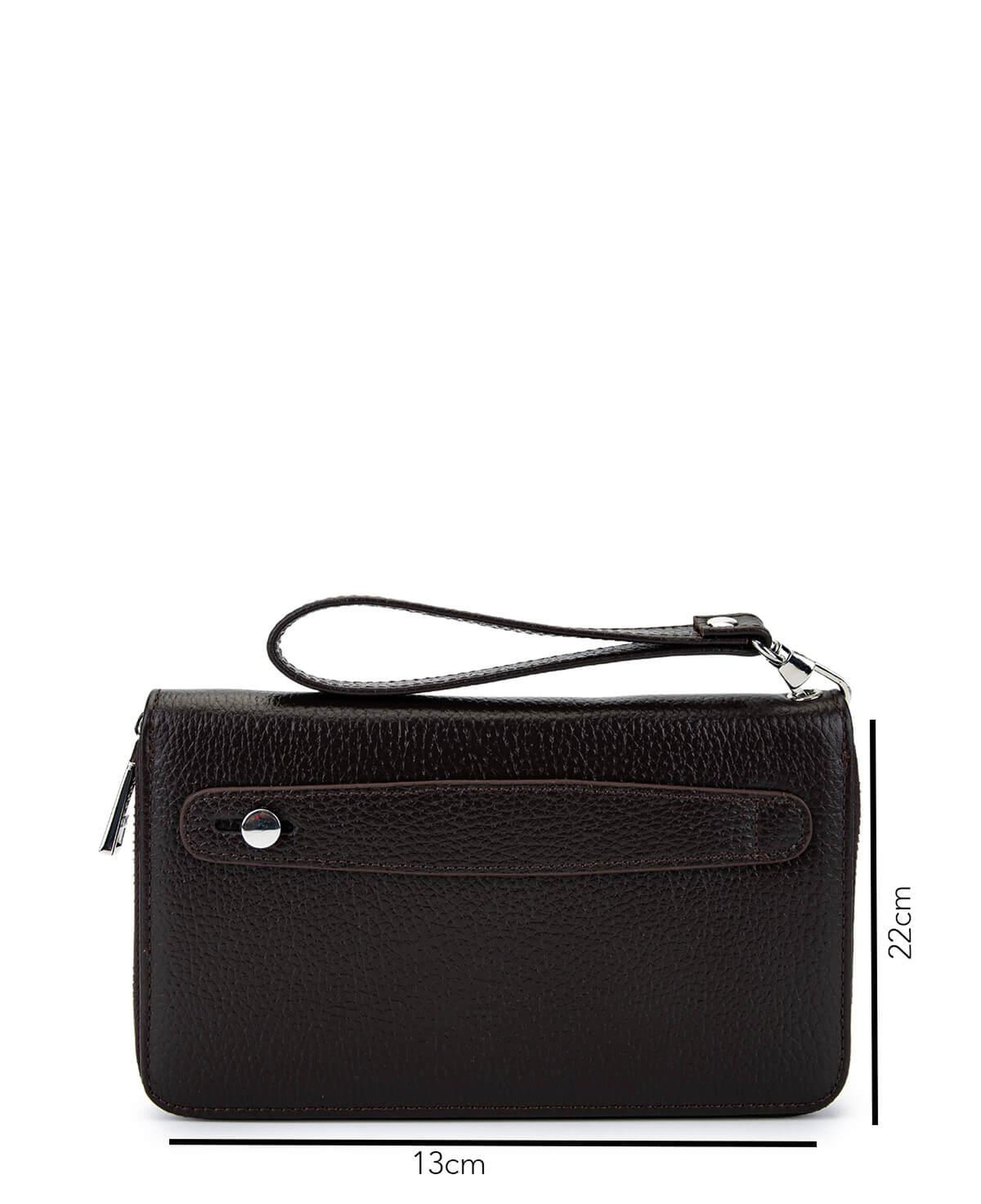 Tamer Tanca Erkek Hakiki Deri Kahverengi El Çantası