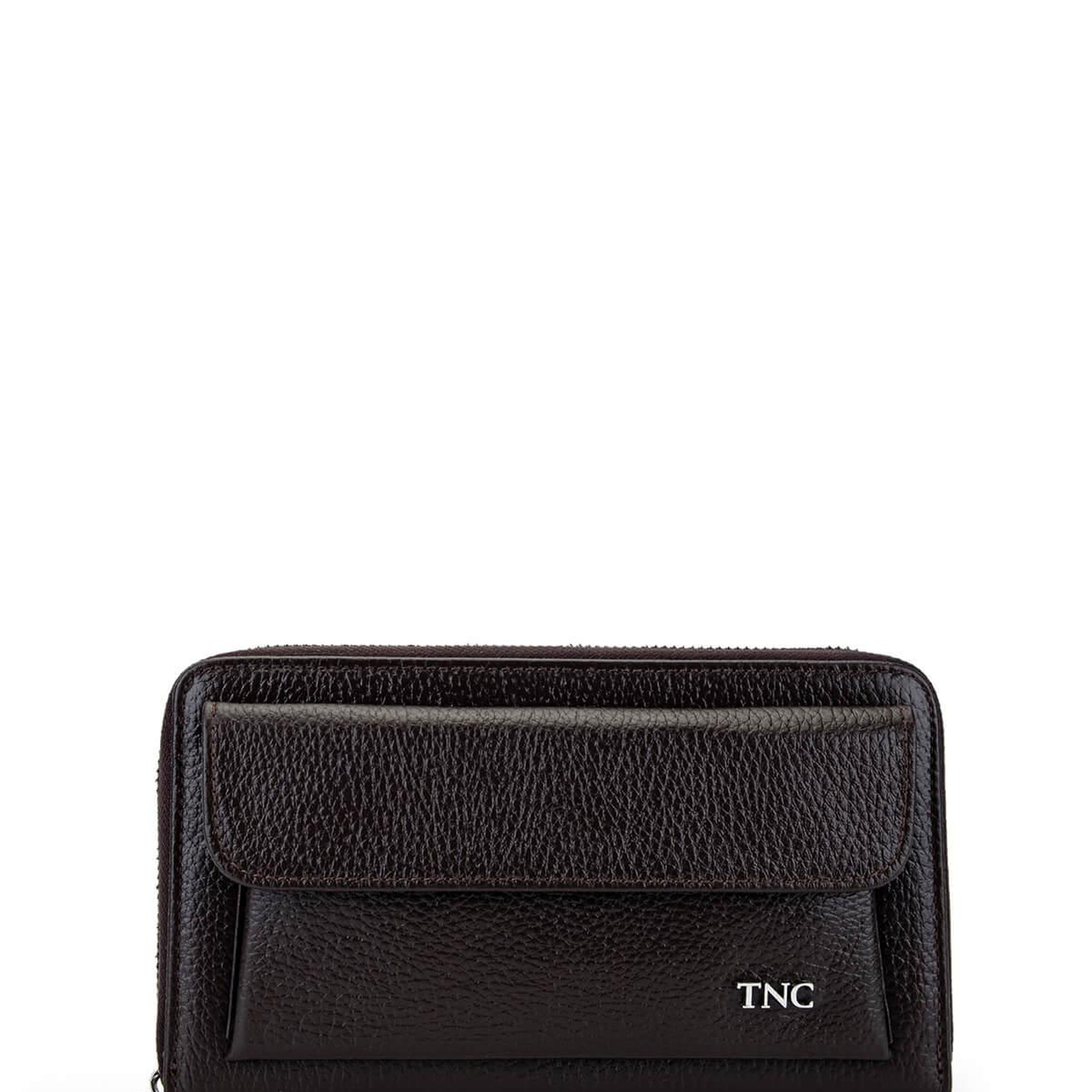 Tamer Tanca Erkek Hakiki Deri Kahverengi El Çantası