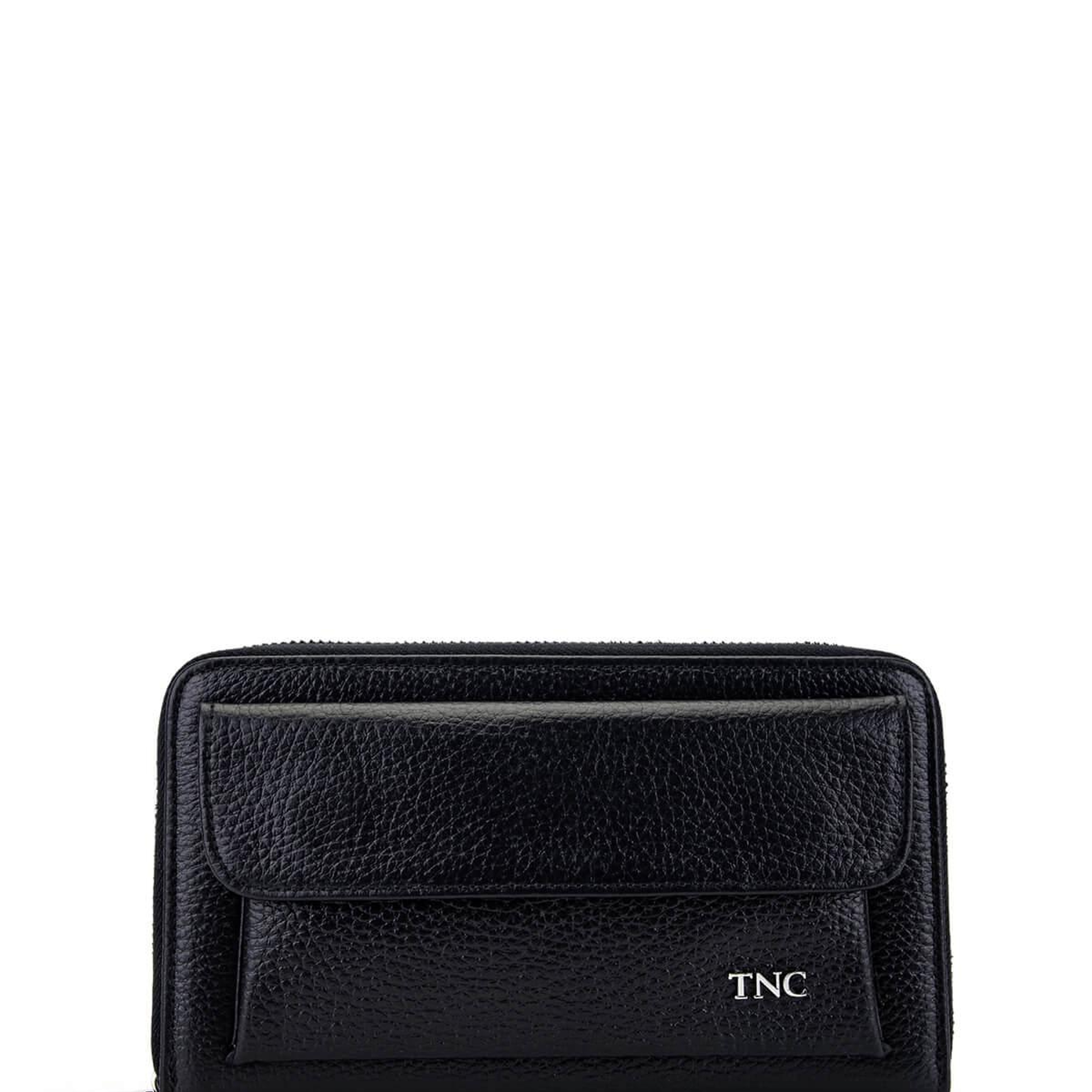 Tamer Tanca Erkek Hakiki Deri Siyah Floter El Çantası