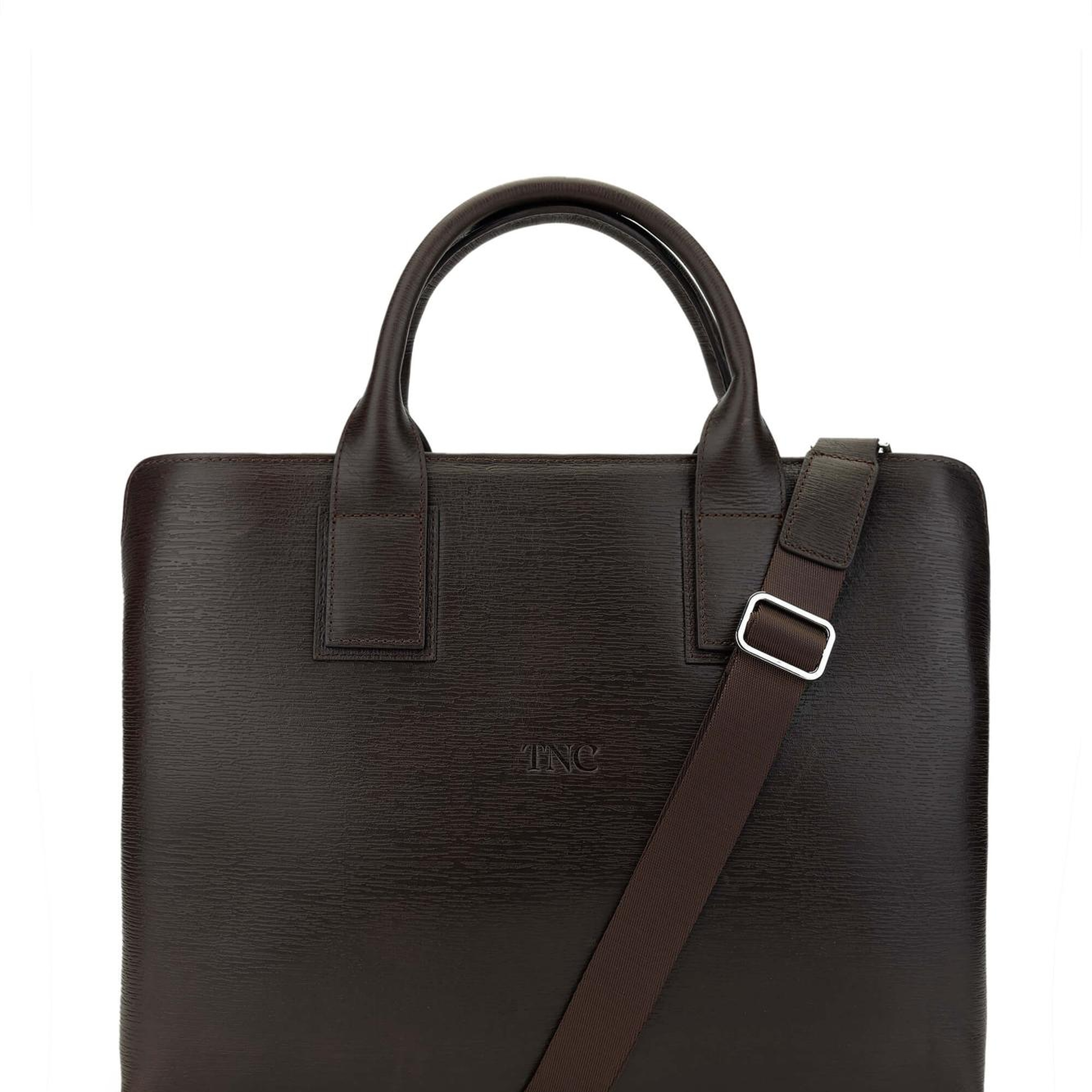 Tamer Tanca Erkek Hakiki Deri Kahverengi Evrak Çantası