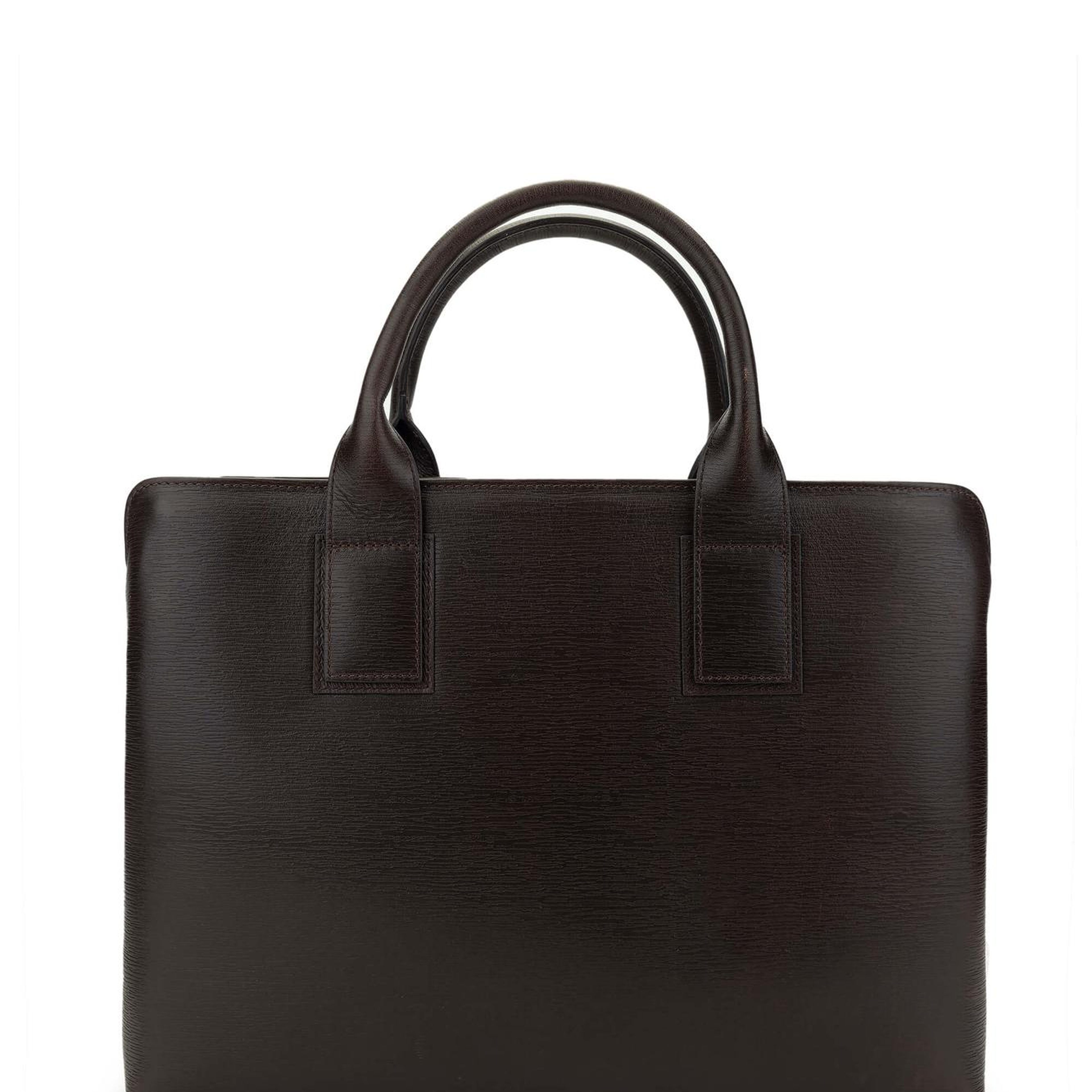 Tamer Tanca Erkek Hakiki Deri Kahverengi Evrak Çantası