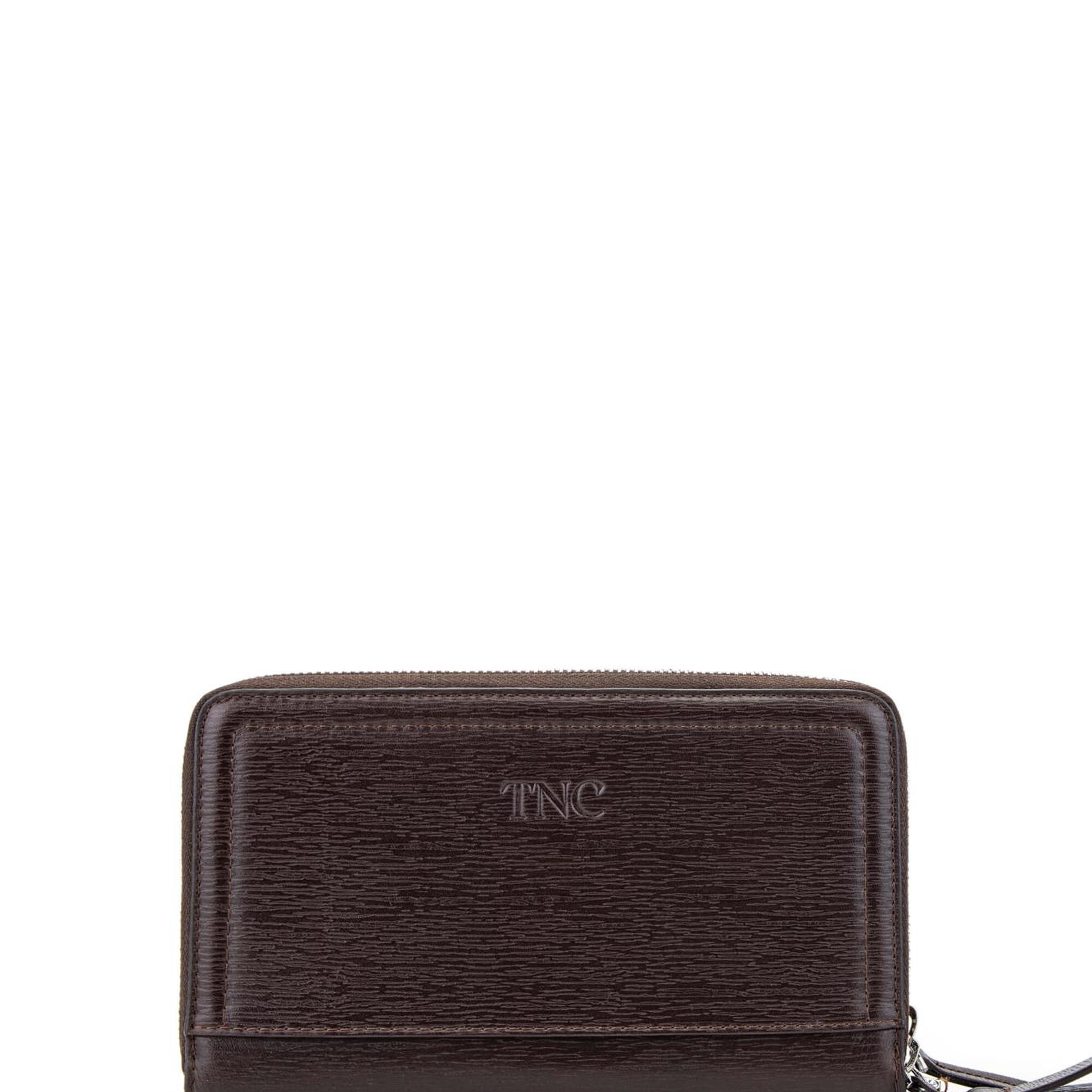 Tamer Tanca Erkek Hakiki Deri Kahverengi El Çantası